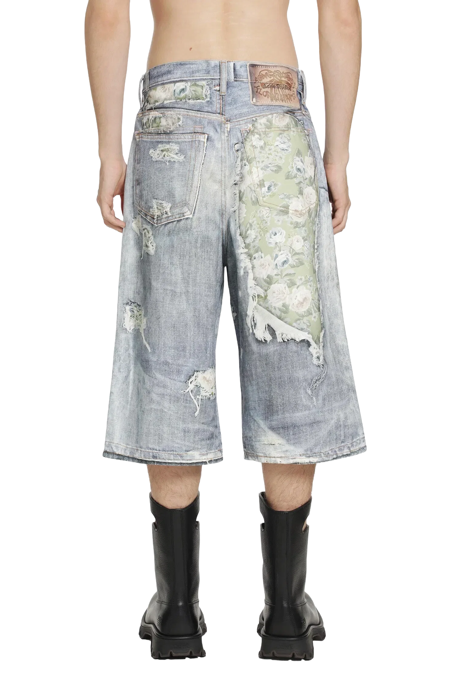 Acne Studios Trompel-L'Oeil Denim Shorts