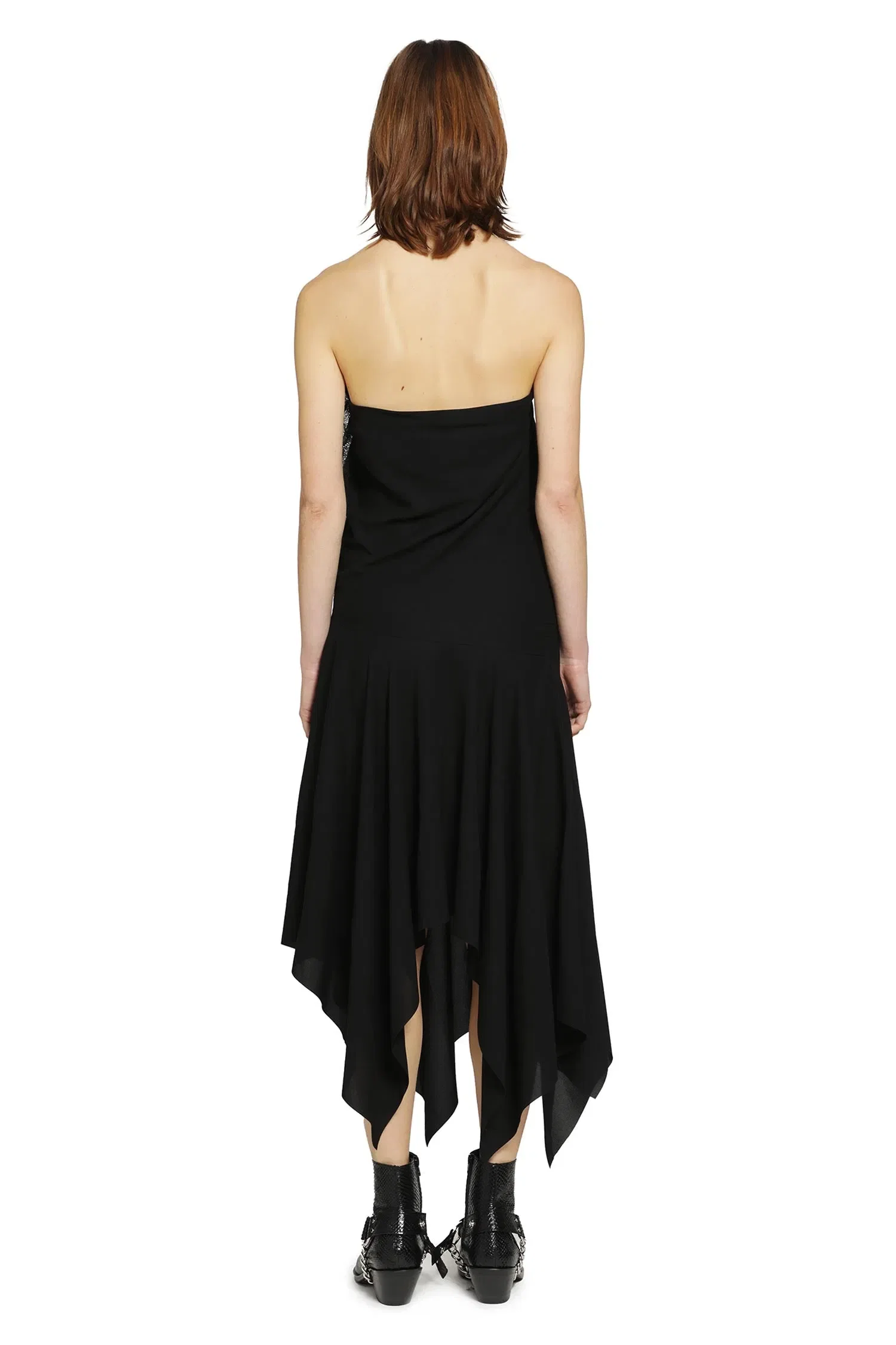 Junya Watanabe Asymmetric Lace Slip Dress