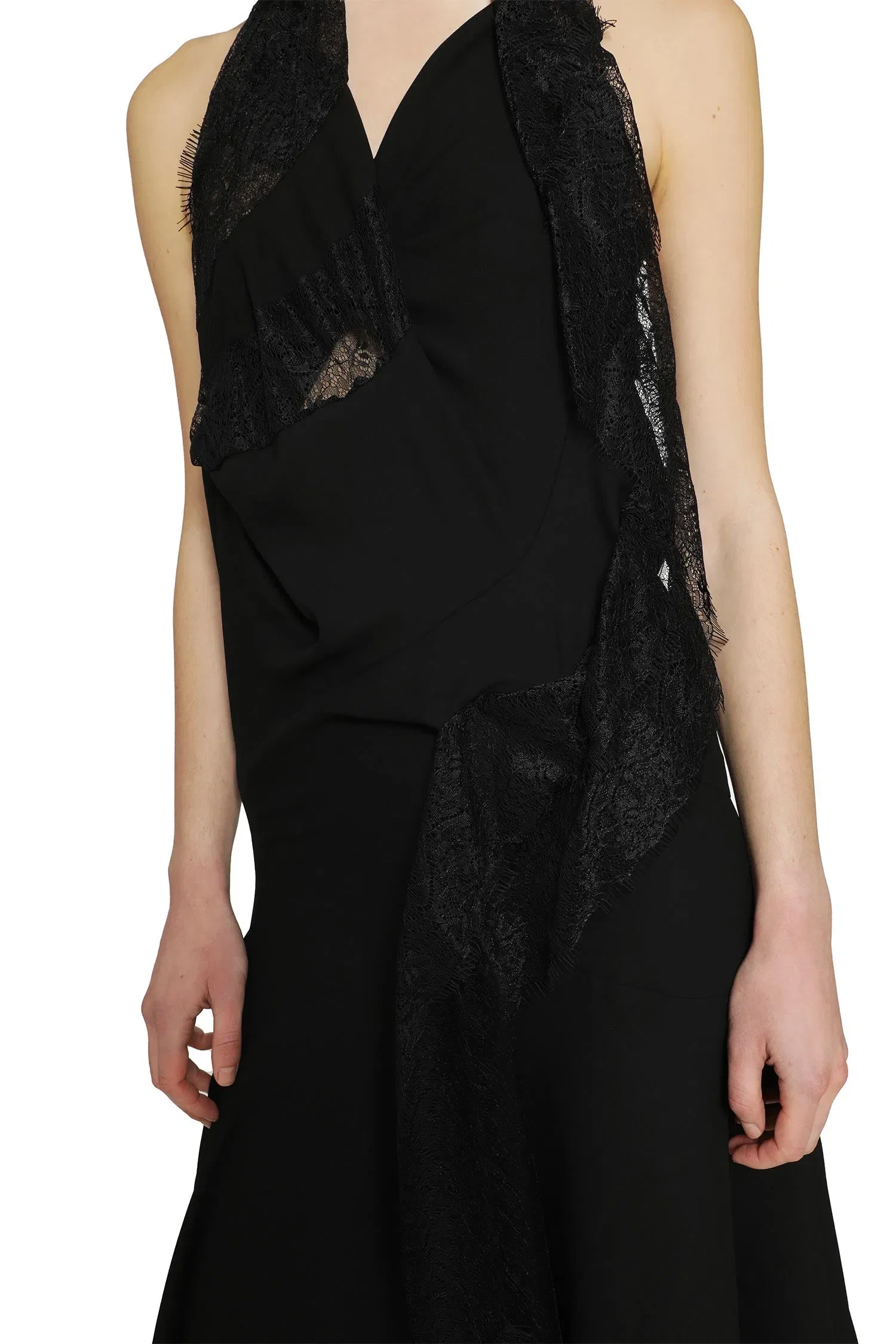 Junya Watanabe Asymmetric Lace Slip Dress