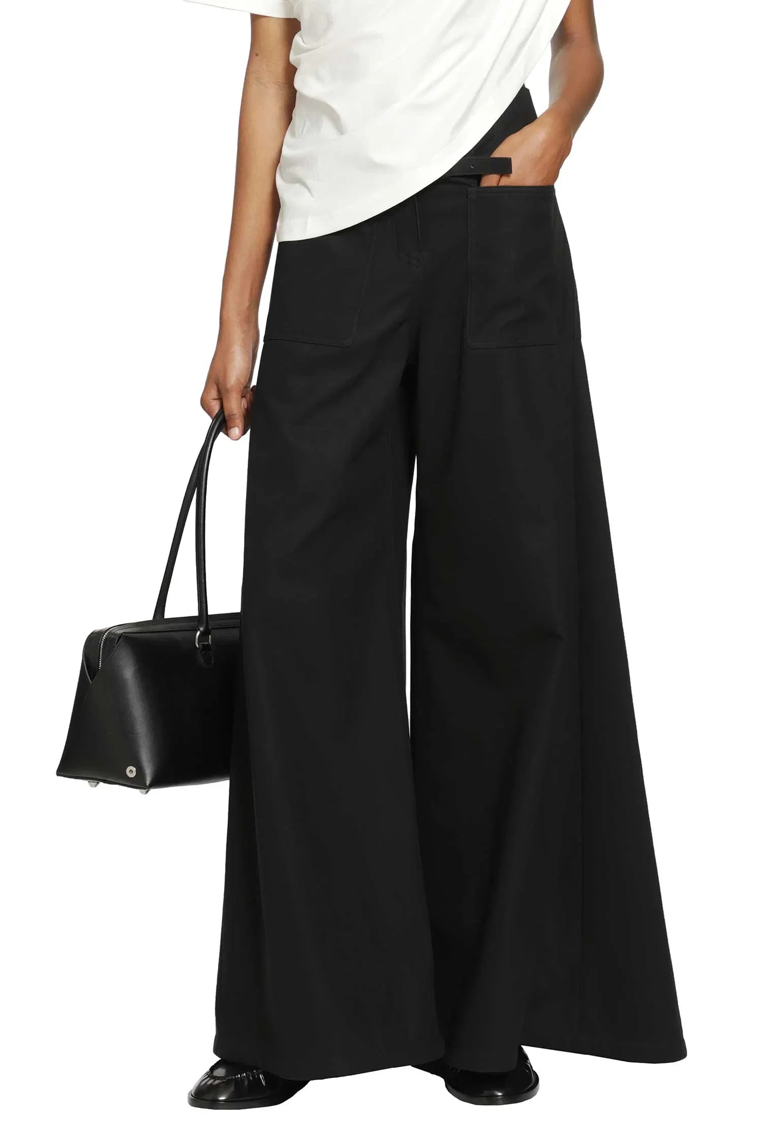 Courrèges Cotton Canvas Palazzo Pants