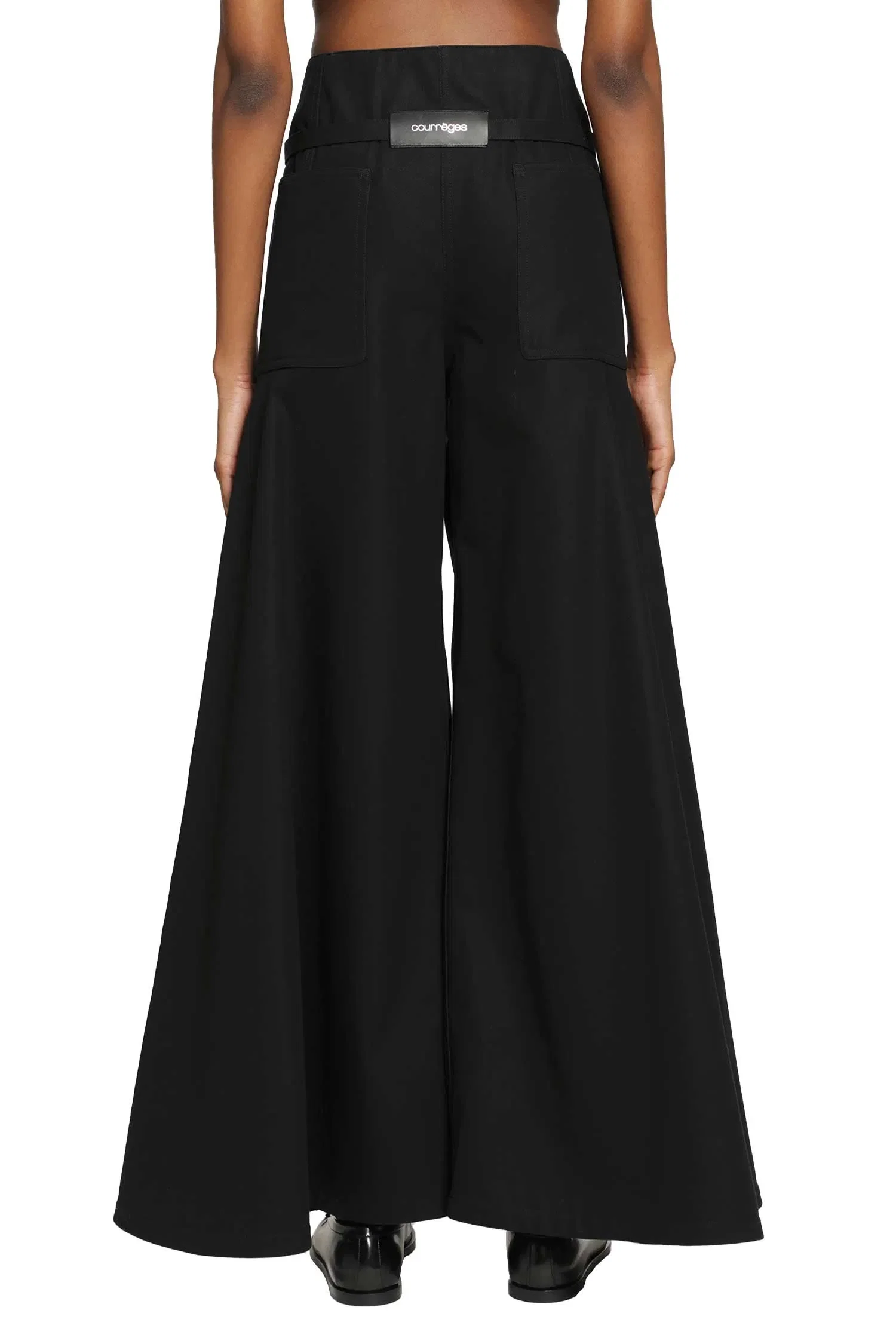 Courrèges Cotton Canvas Palazzo Pants