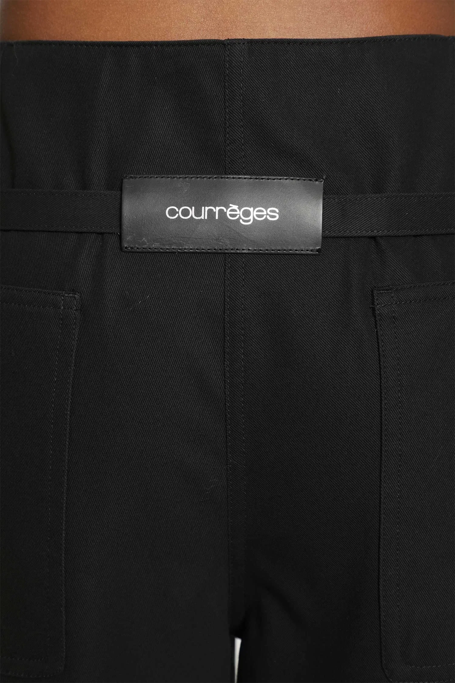 Courrèges Cotton Canvas Palazzo Pants