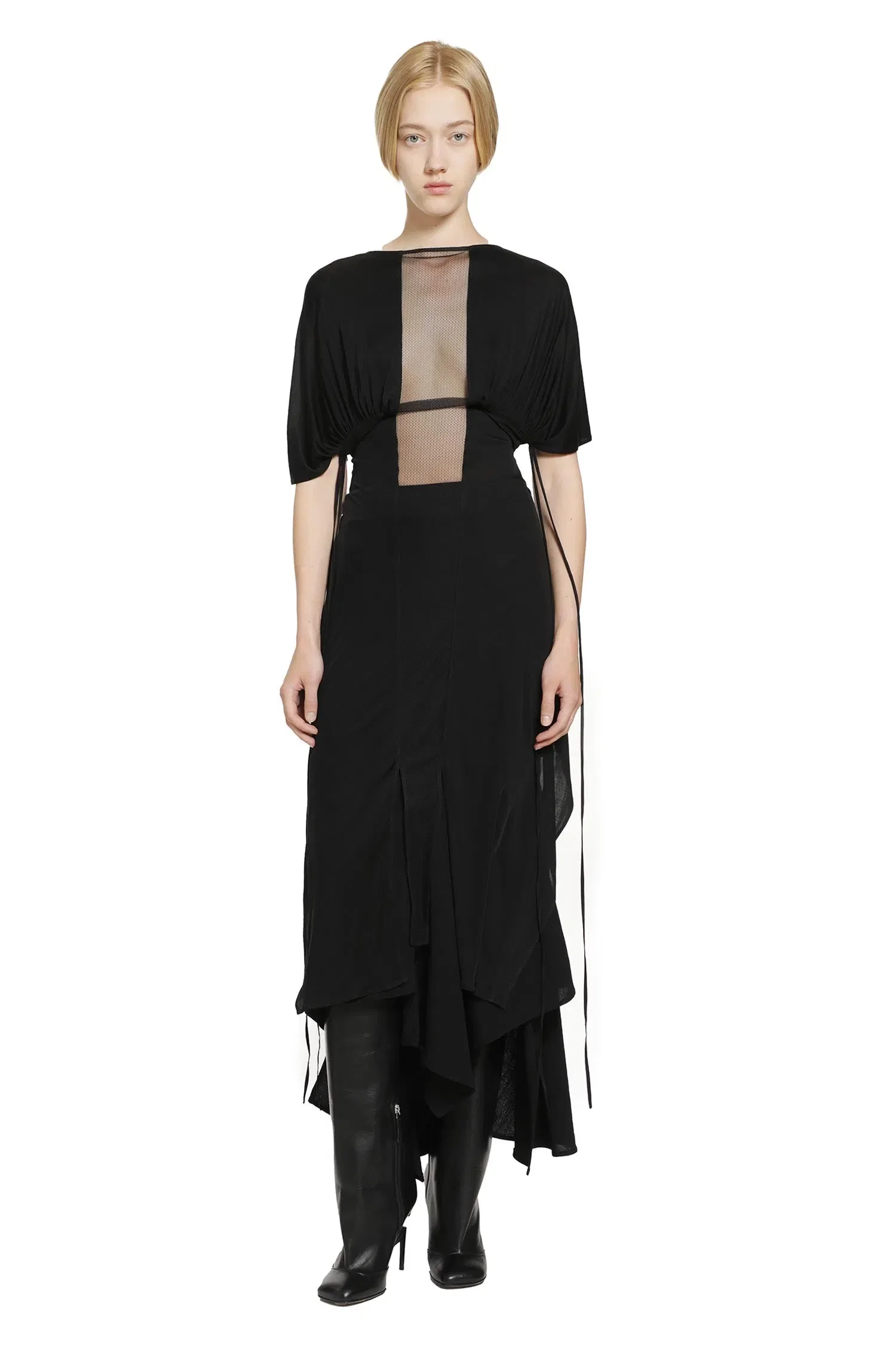 YEHUAFAN Crepe de Chine Dress