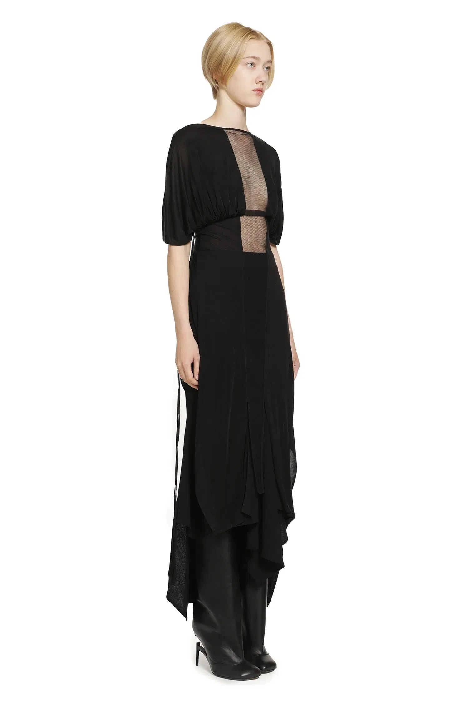 YEHUAFAN Crepe de Chine Dress
