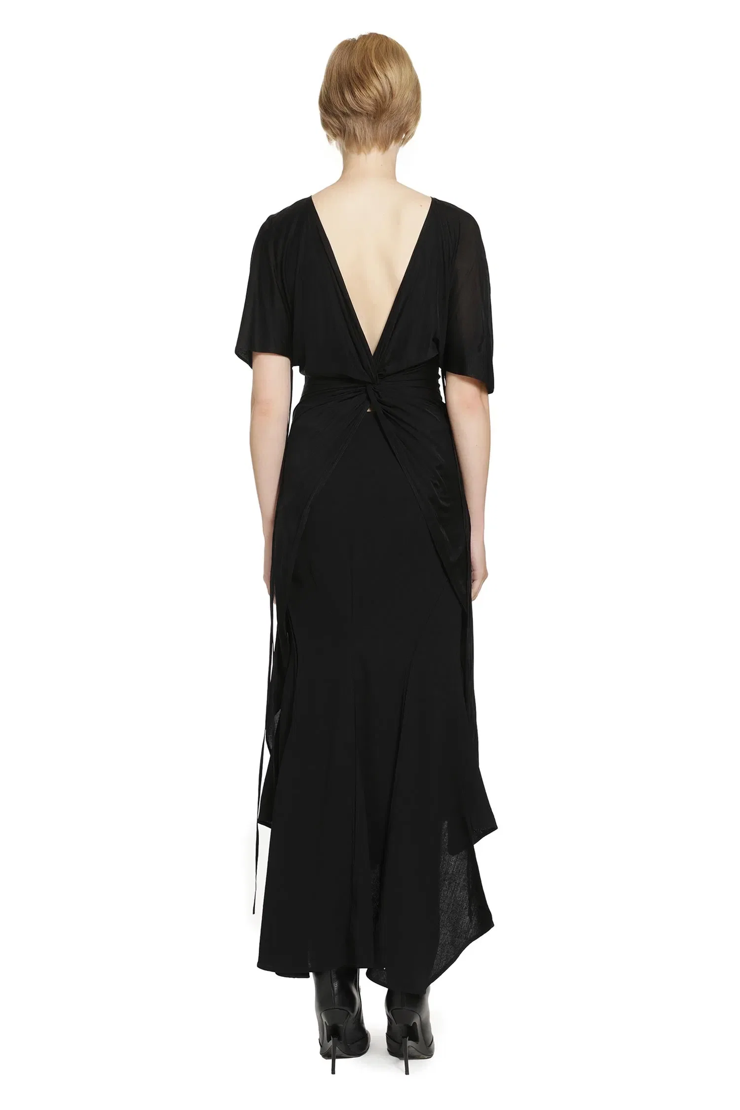 YEHUAFAN Crepe de Chine Dress