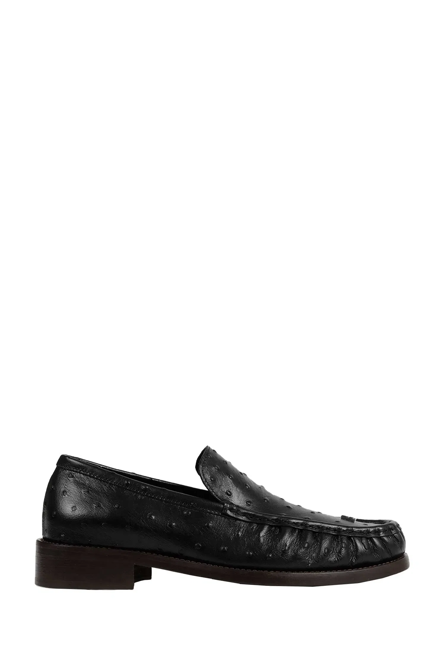 Acne Studios Ostrich-printed Leather Loafers