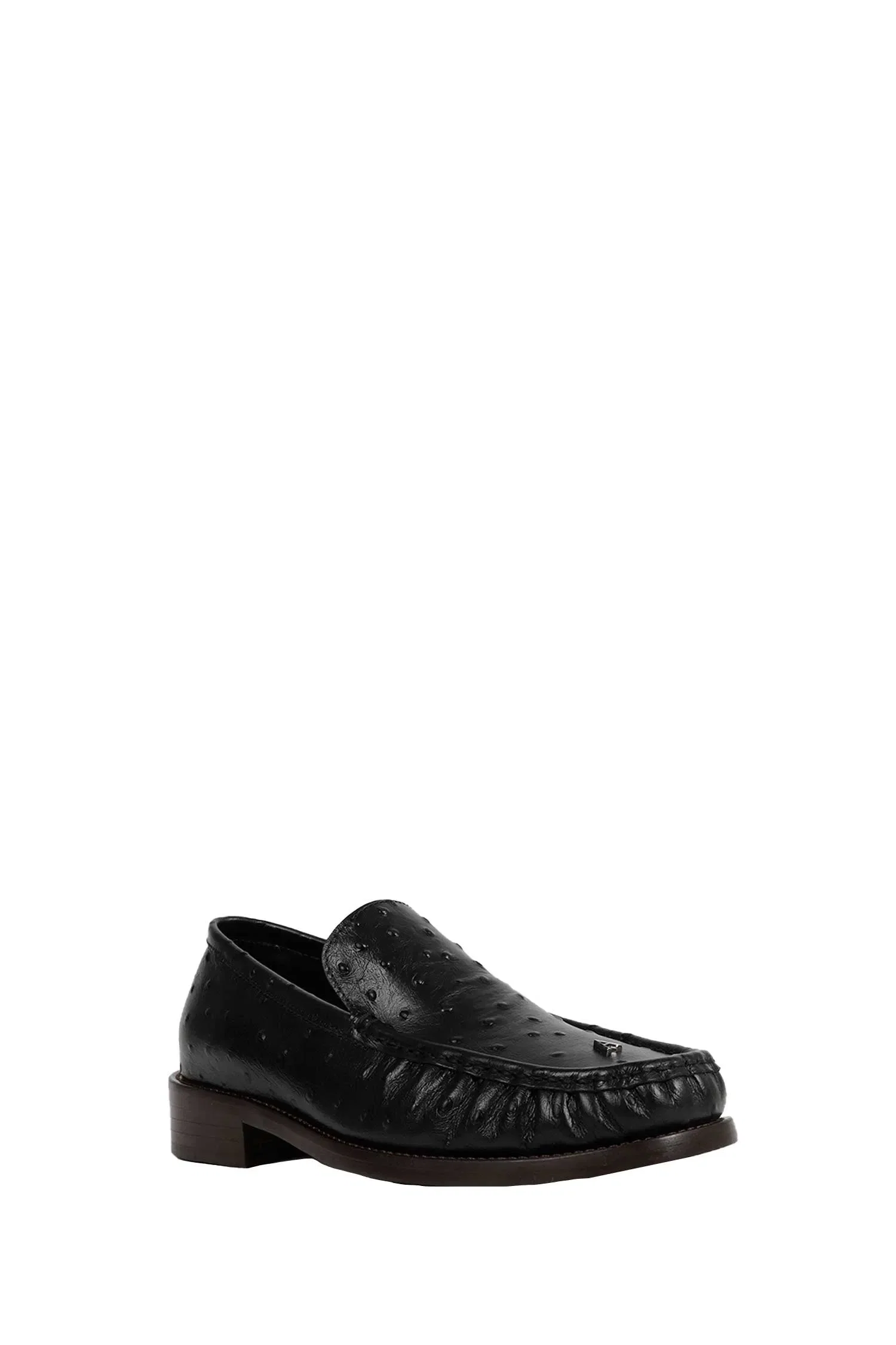 Acne Studios Ostrich-printed Leather Loafers