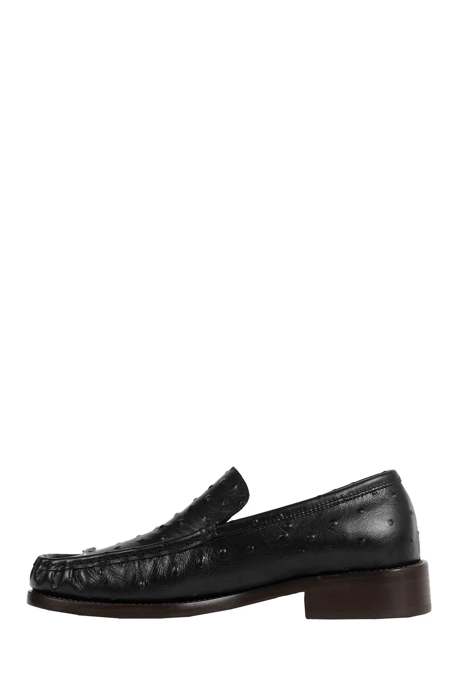 Acne Studios Ostrich-printed Leather Loafers