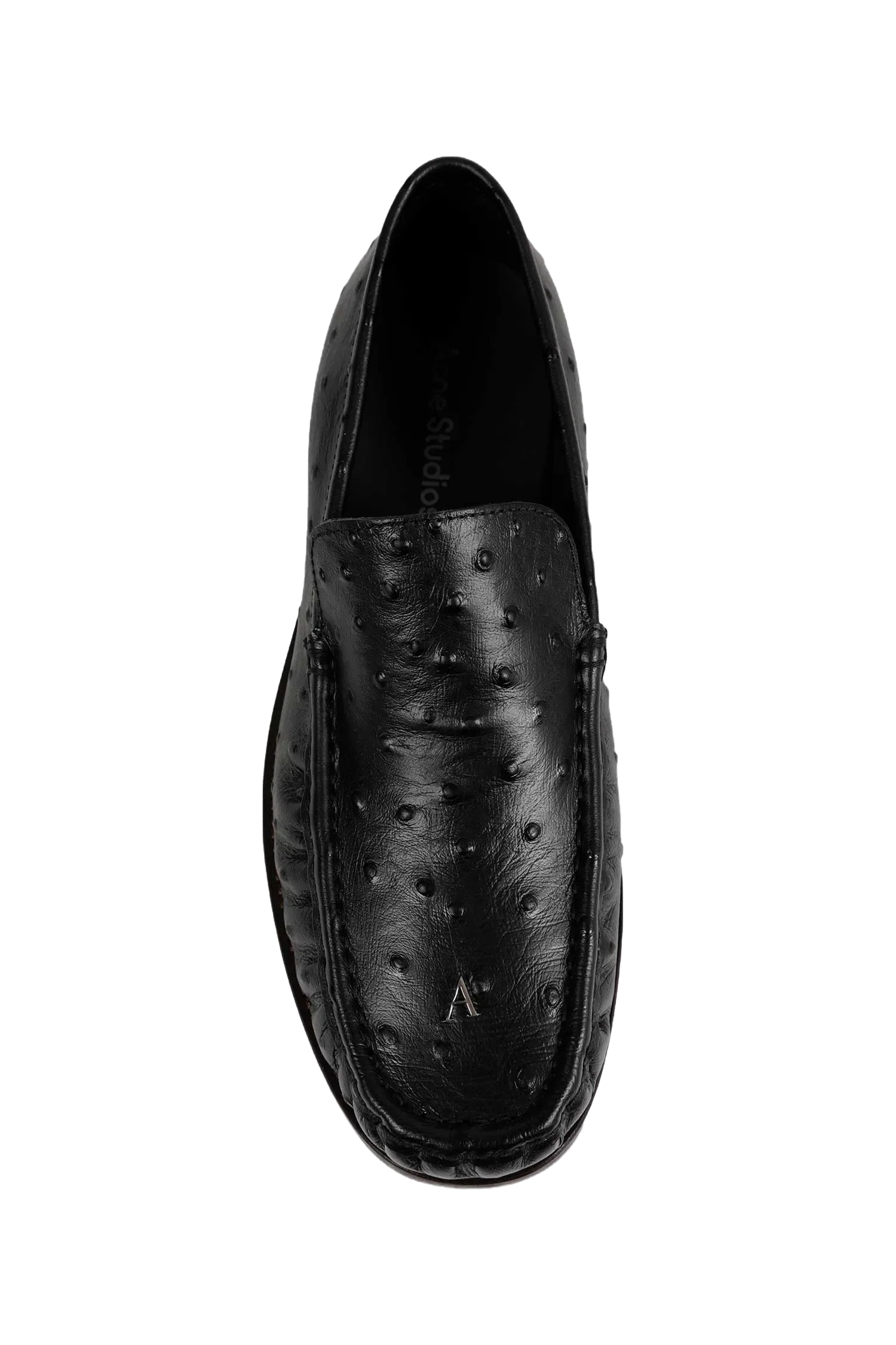 Acne Studios Ostrich-printed Leather Loafers