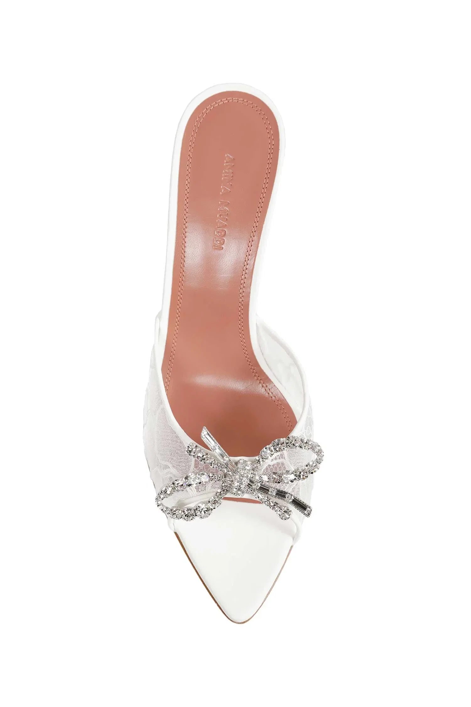 Amina Muaddi Roise Lace Slipper 95 Mules