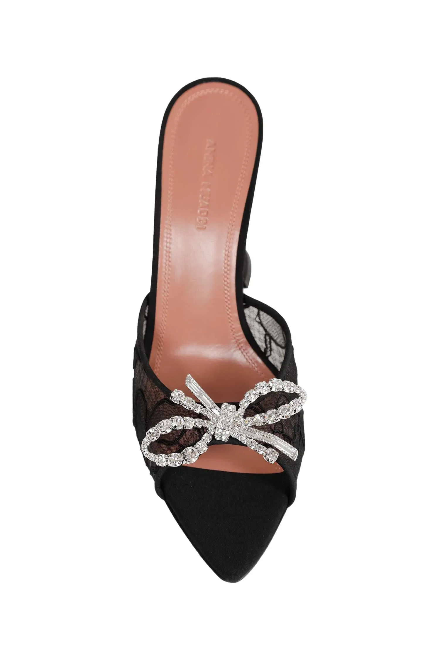Amina Muaddi Rosie Lace Slipper 95 Mules