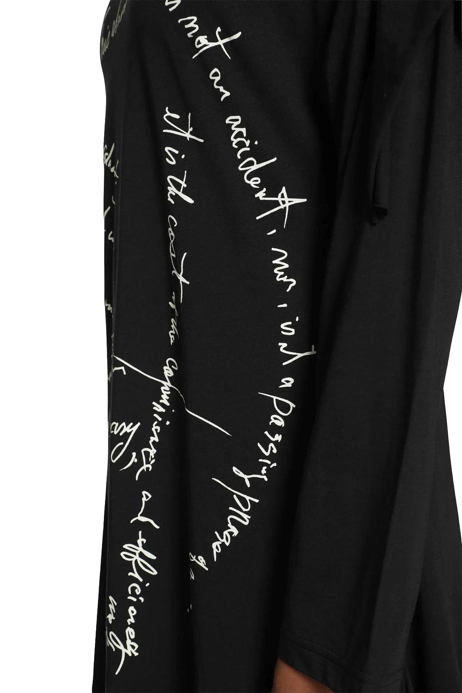 Yohji Yamamoto Handwriting Print Dress