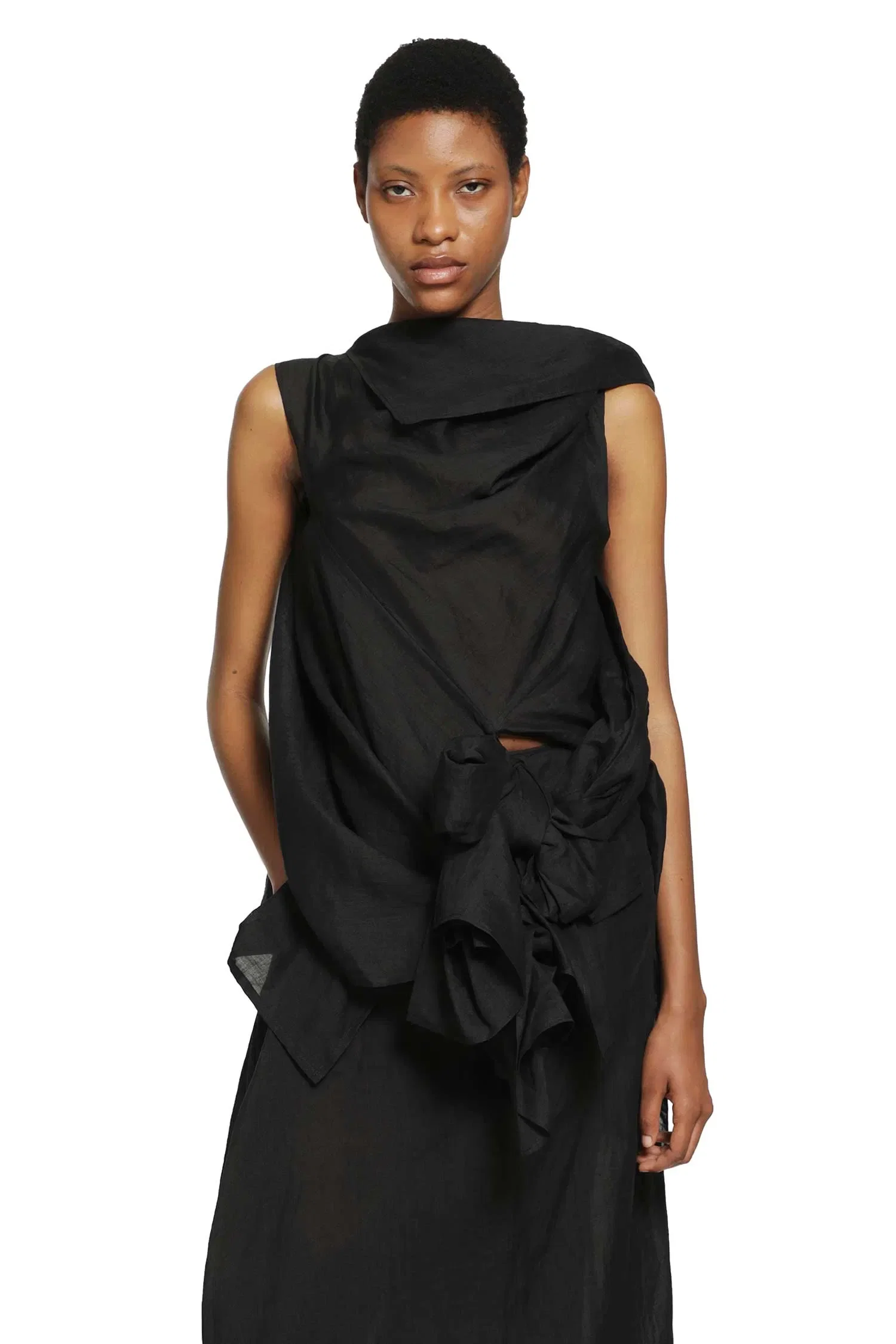 Yohji Yamamoto Twisted Detail Blouse