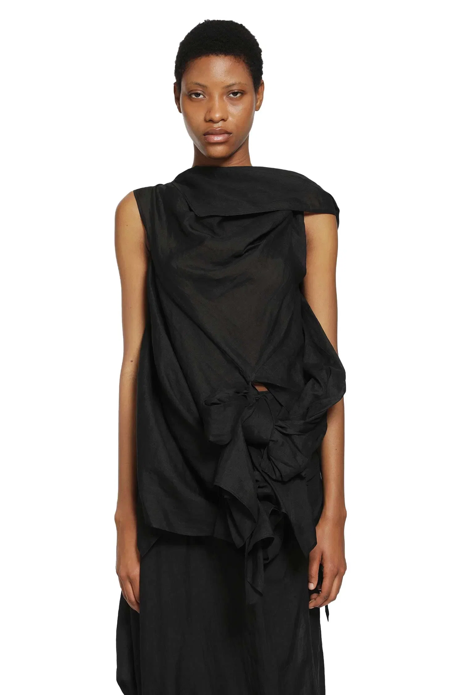 Yohji Yamamoto Twisted Detail Blouse