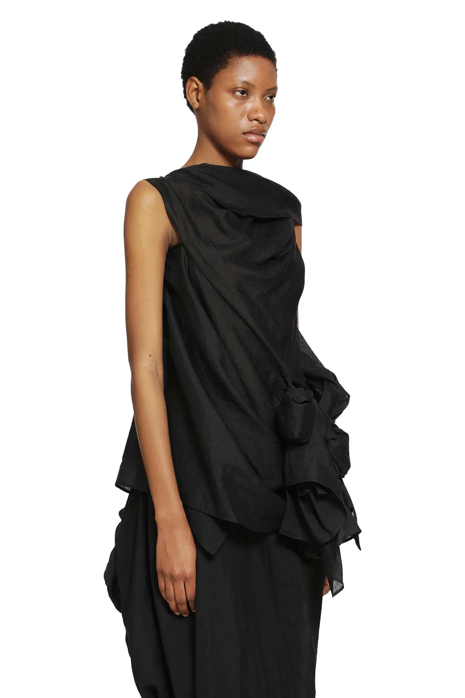 Yohji Yamamoto Twisted Detail Blouse