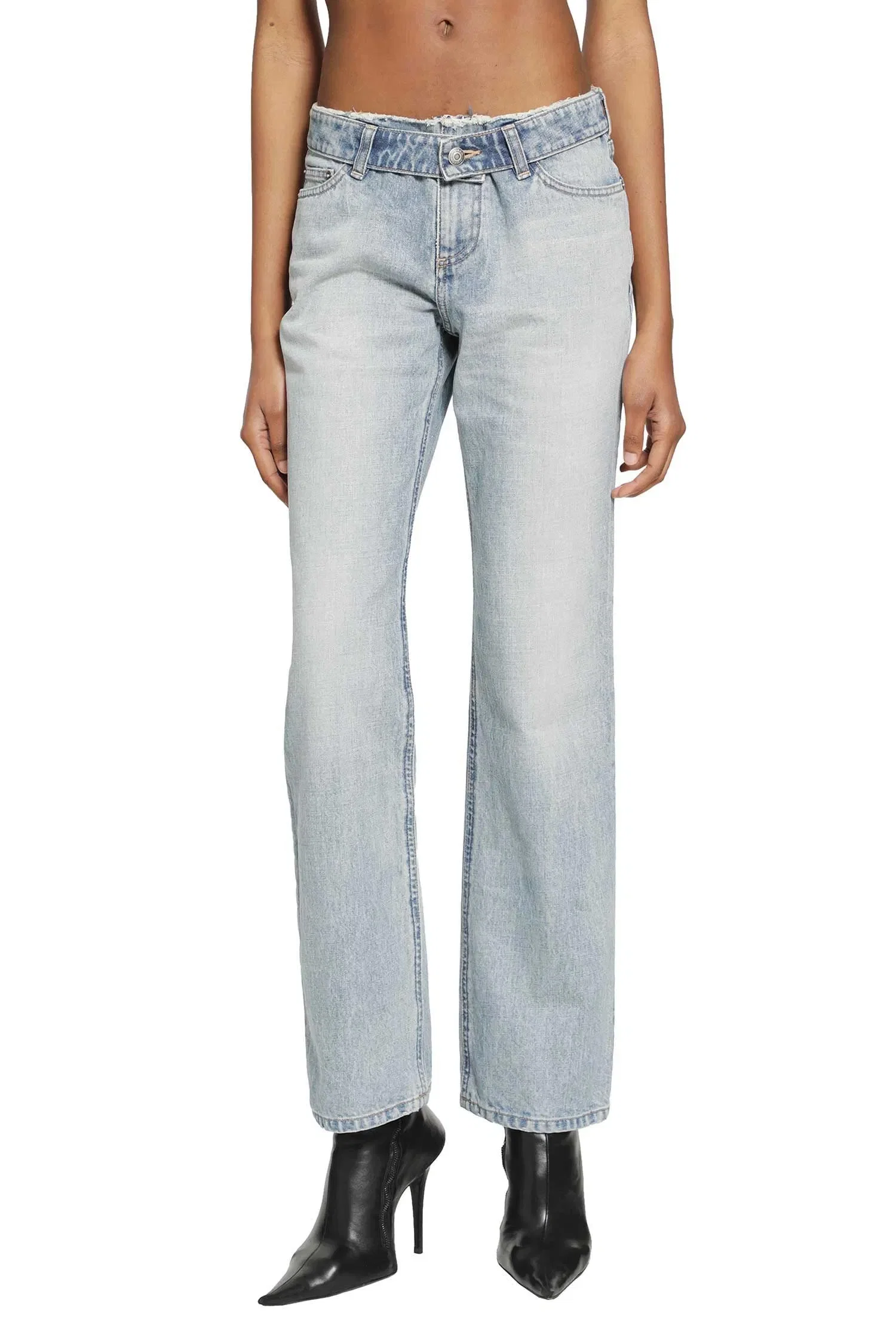 MCQUEEN Deconstructed Waist Jeans