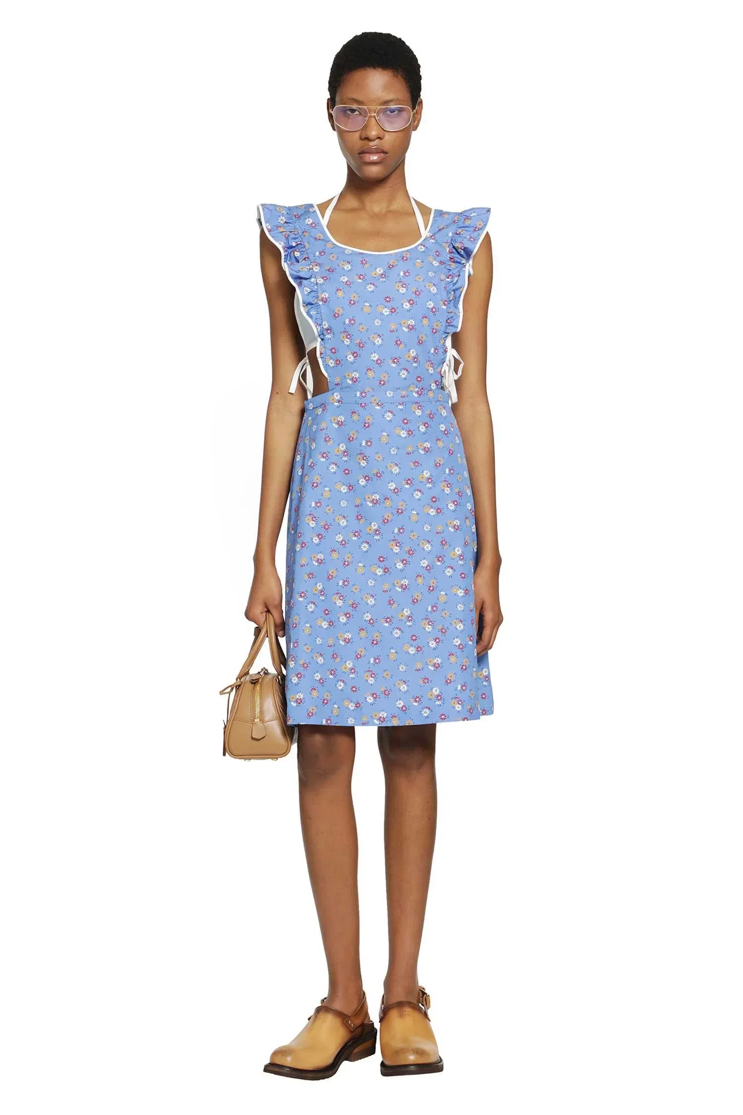 Miu Miu Poplin Pinafore Dress