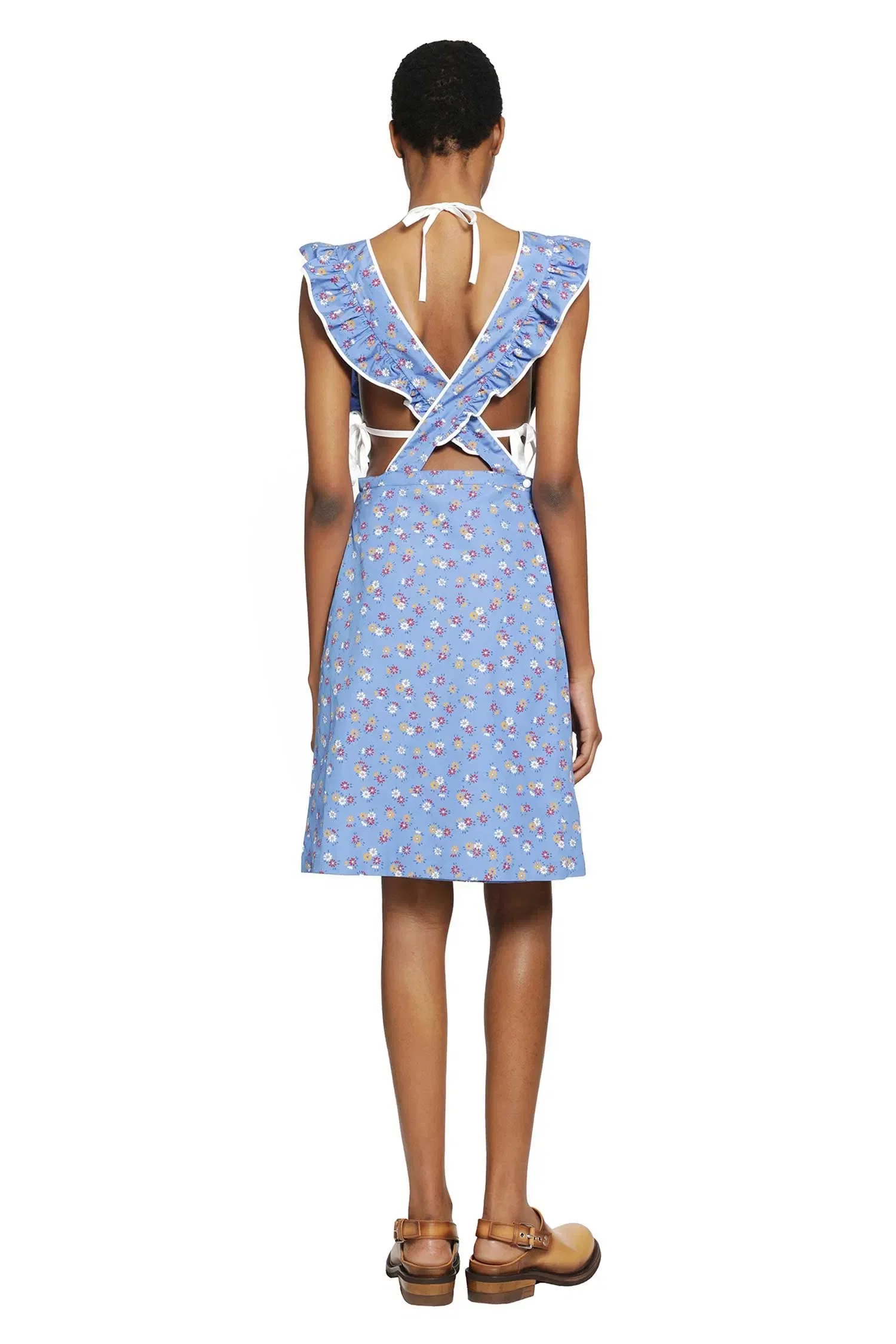 Miu Miu Poplin Pinafore Dress