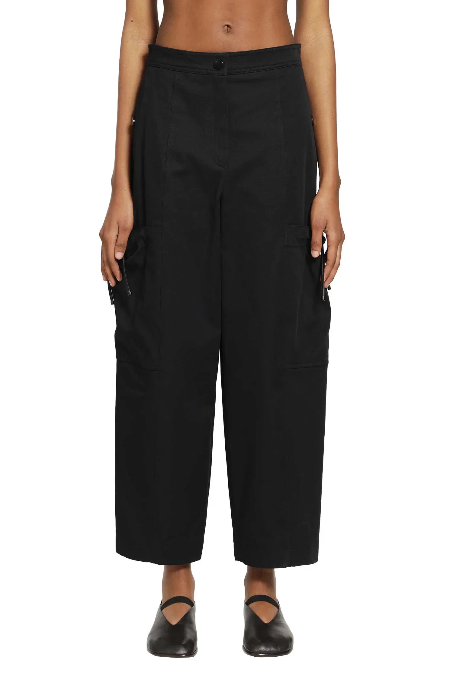 Max Mara Stretch Cotton Cargo Trousers