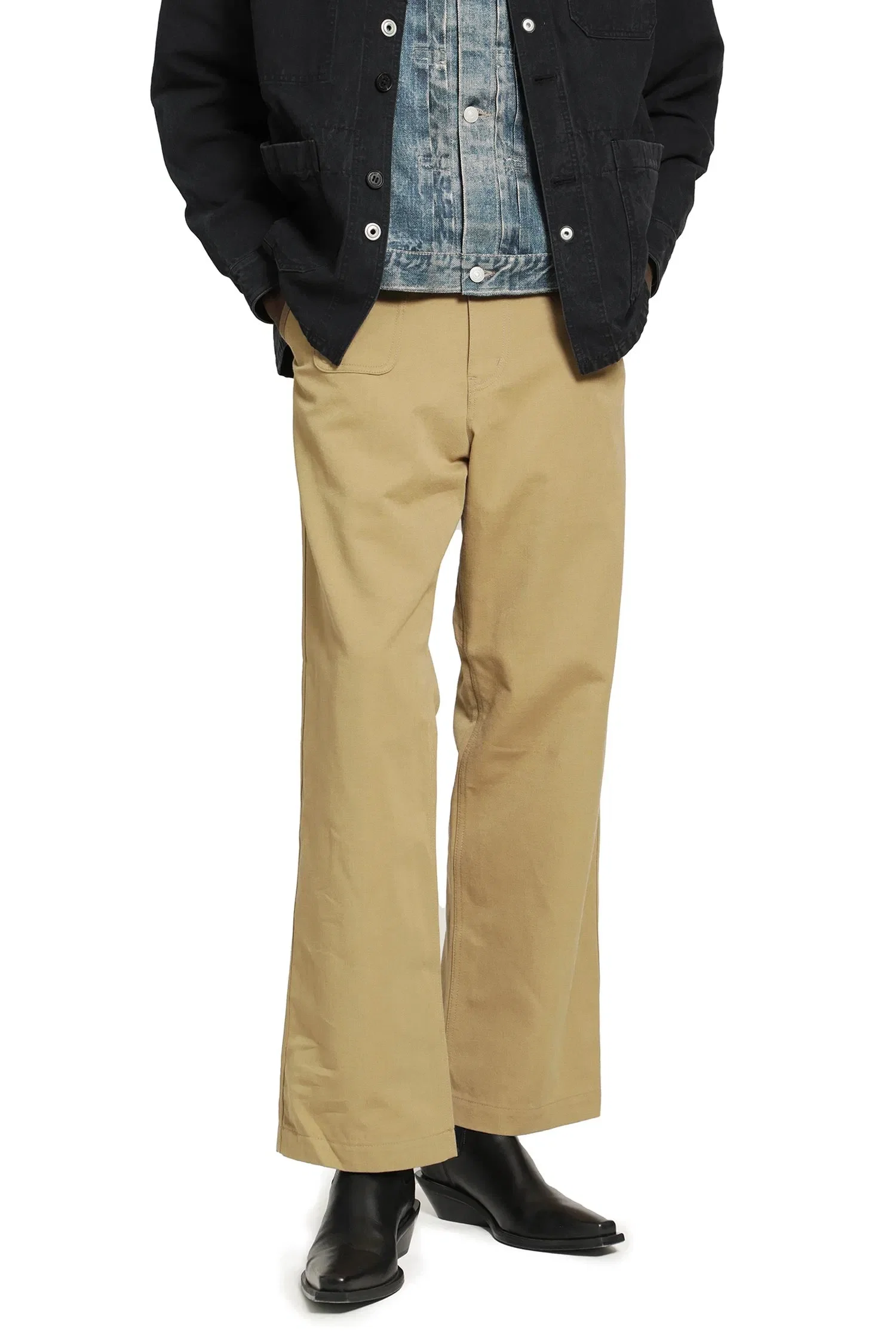 Junya Watanabe Cotton Wool Flared Trousers