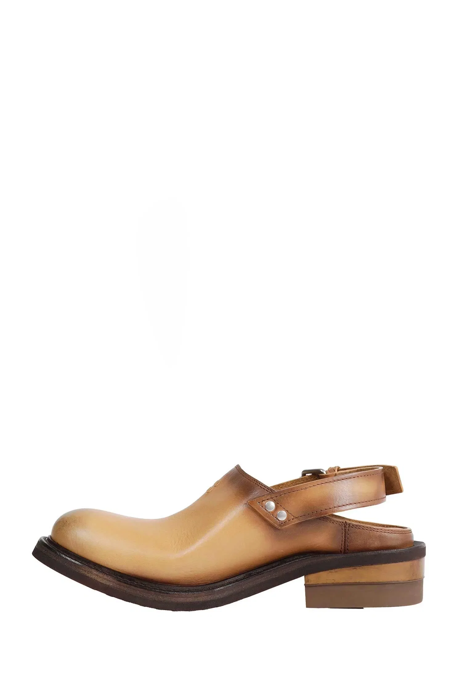 Miu Miu Foule Leather Mules