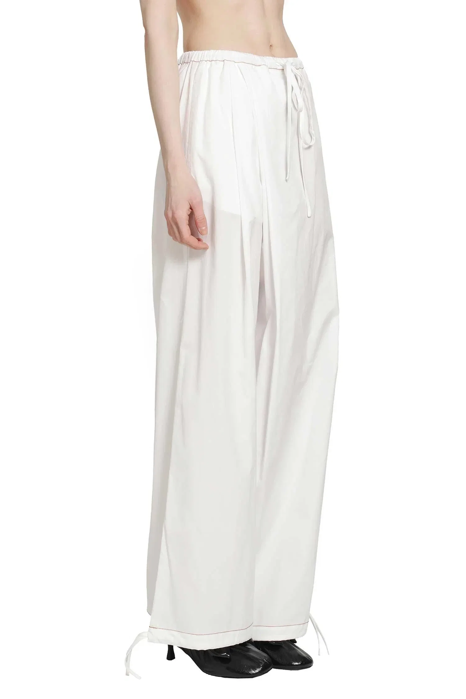 Marni Cotton Poplin Drawstring Trousers
