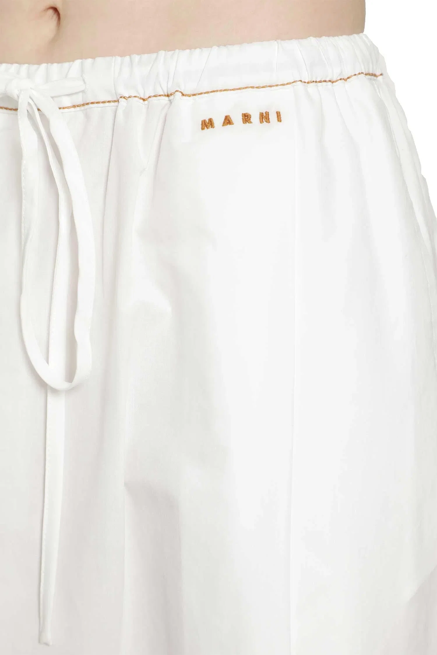 Marni Cotton Poplin Drawstring Trousers