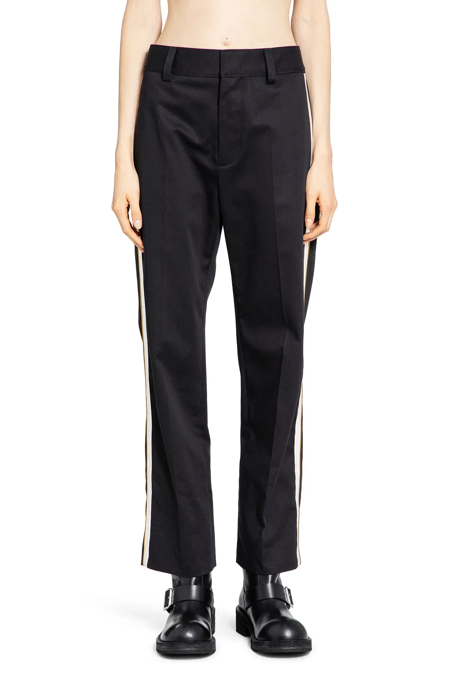 Ann Demeulemeester Fera Straight Leg Cropped Trousers
