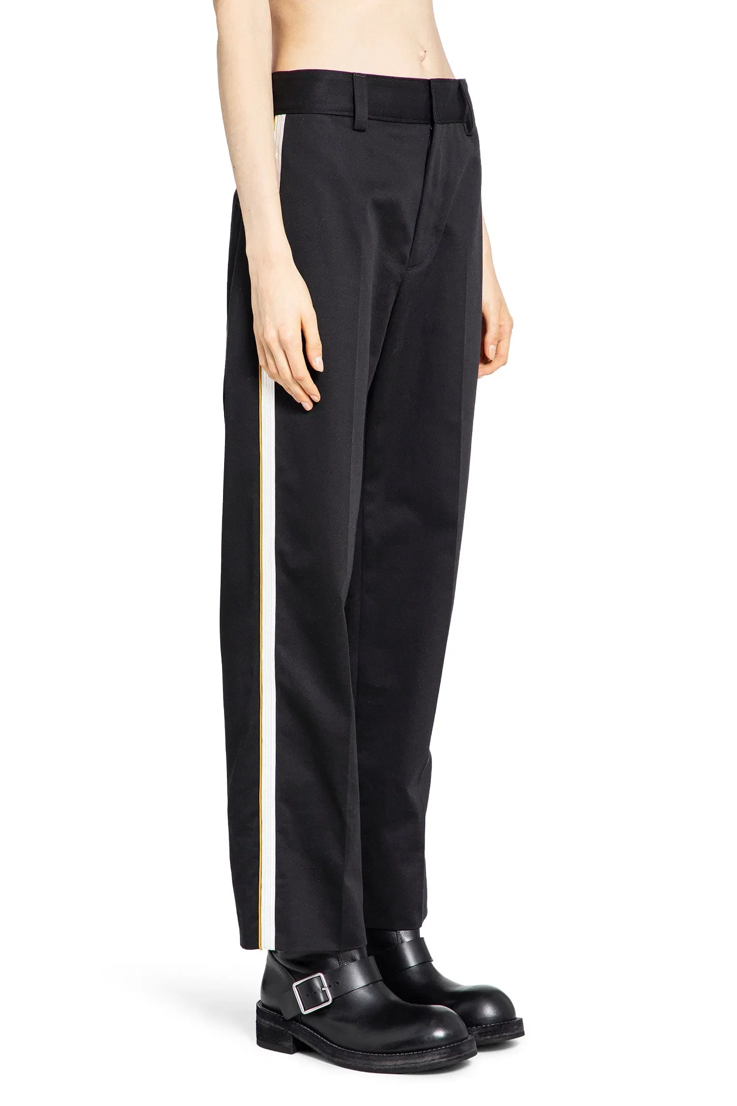 Ann Demeulemeester Fera Straight Leg Cropped Trousers