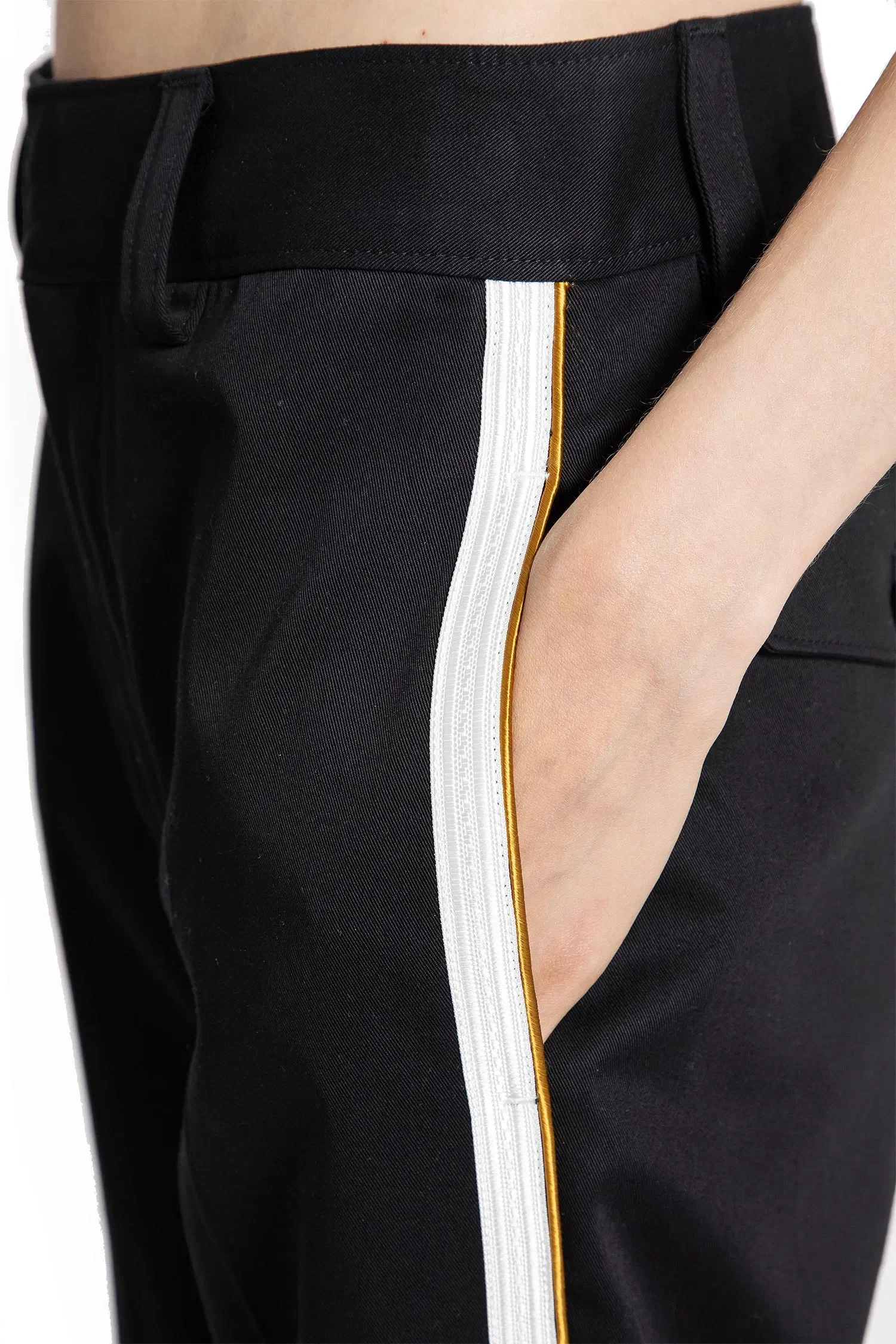 Ann Demeulemeester Fera Straight Leg Cropped Trousers