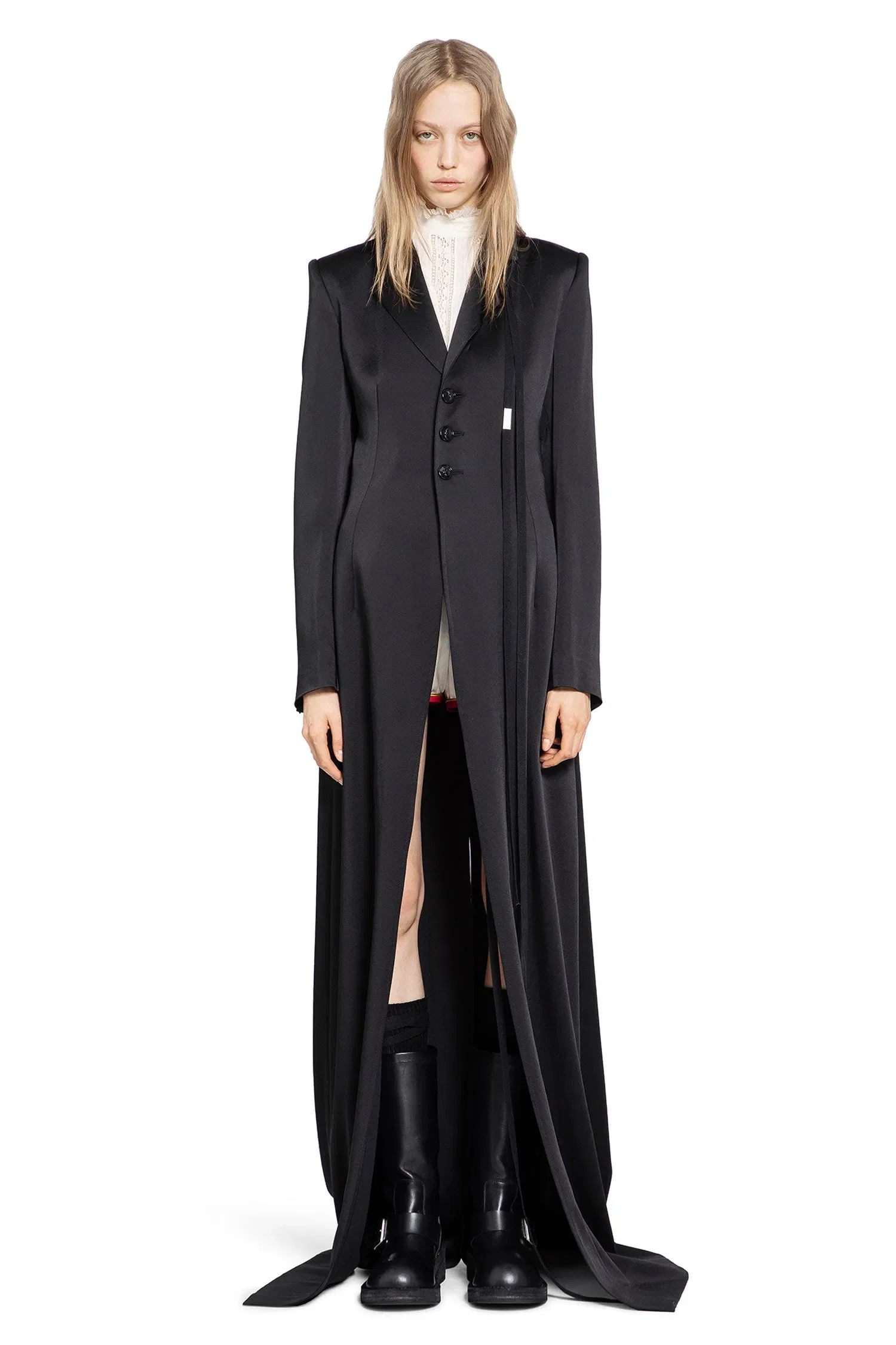 Ann Demeulemeester Abke X-Long Open Front Coat