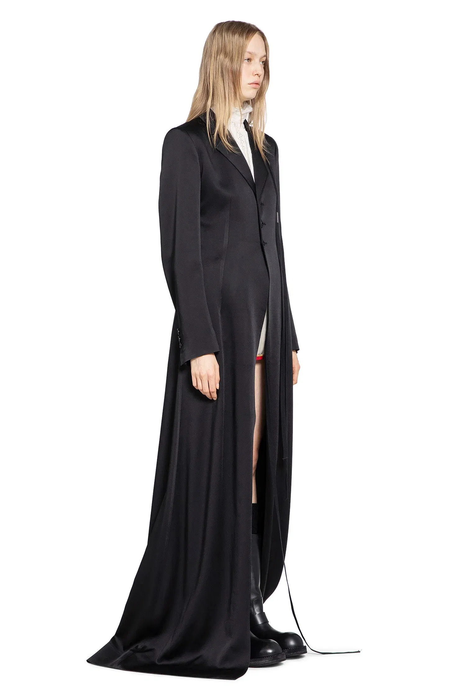 Ann Demeulemeester Abke X-Long Open Front Coat