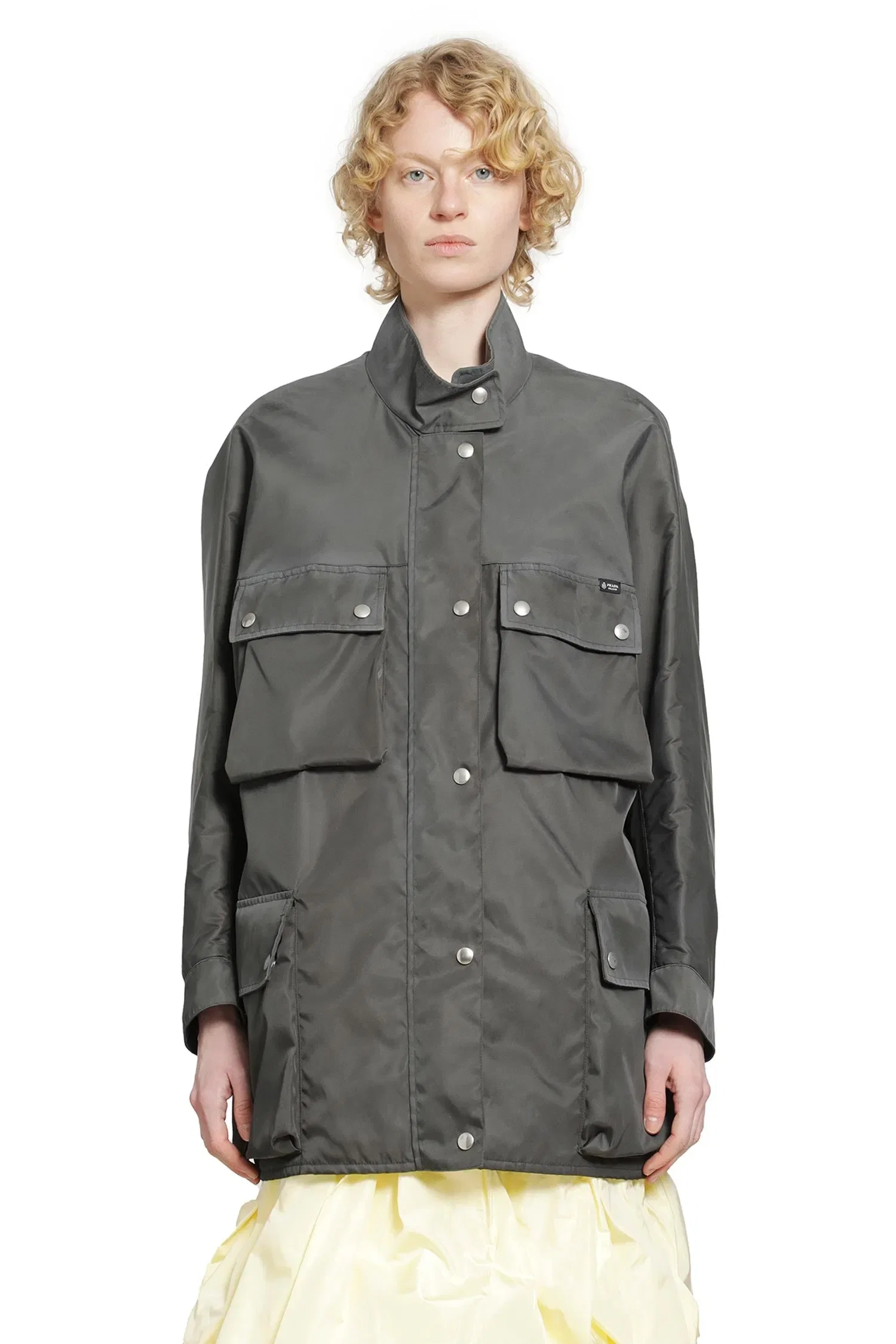 Prada Washed Re-Nylon Rain Jacket
