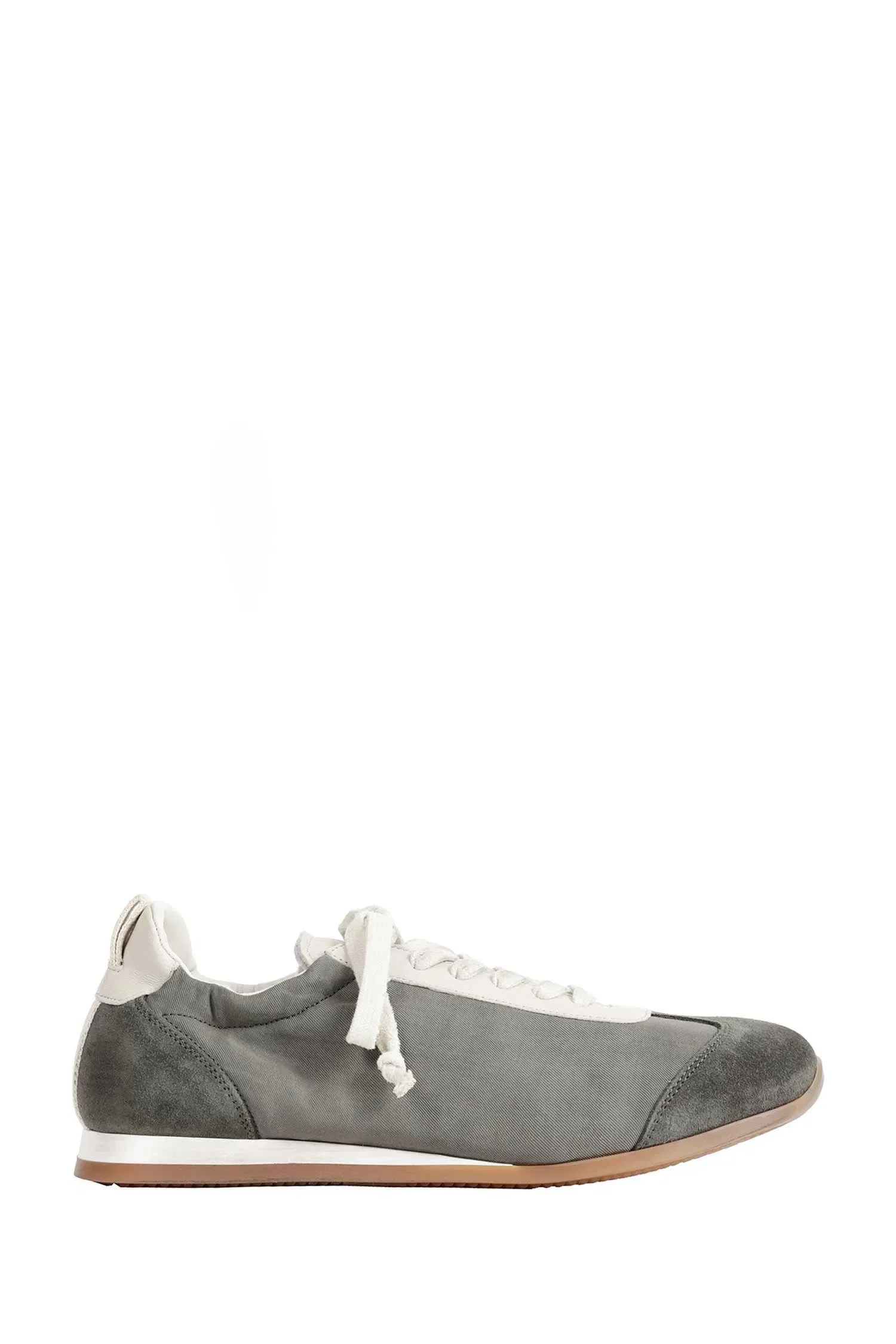 Uma Wang Canvas and Suede Sneakers