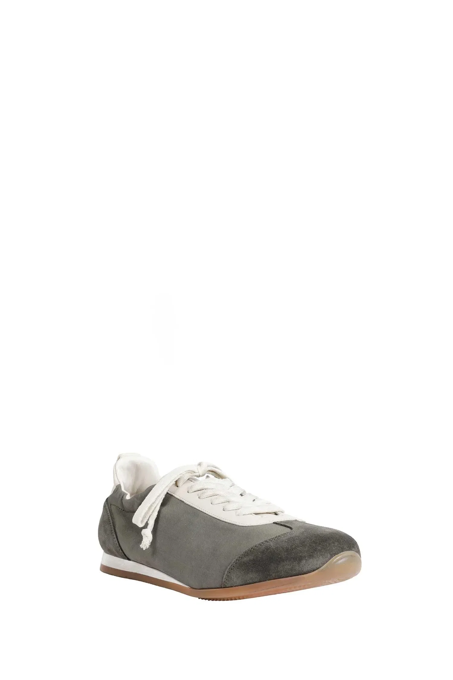 Uma Wang Canvas and Suede Sneakers