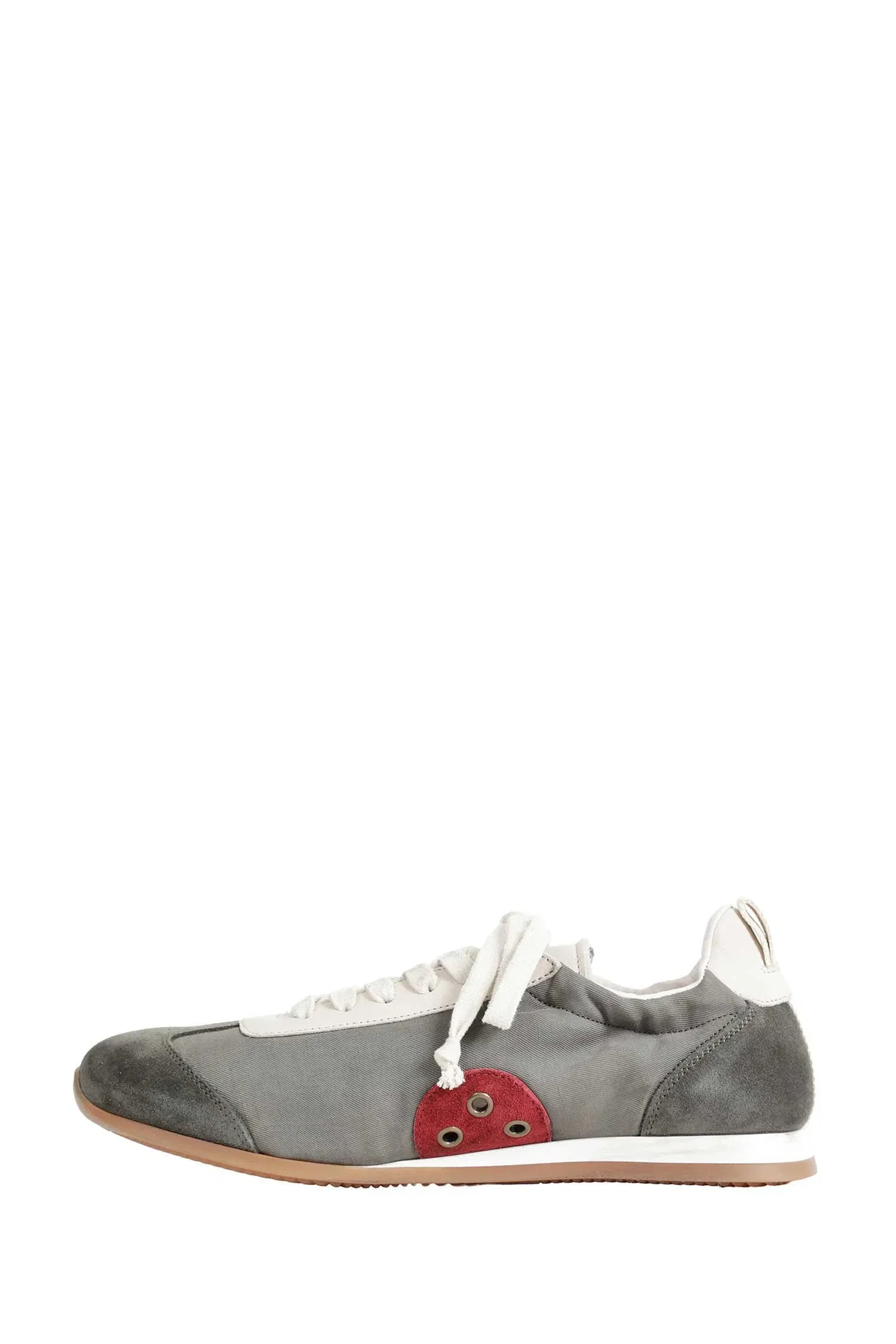 Uma Wang Canvas and Suede Sneakers