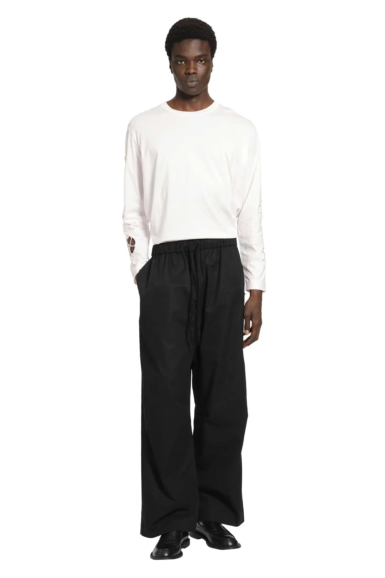 Simone Rocha Elasticated Knee Pleat Trousers