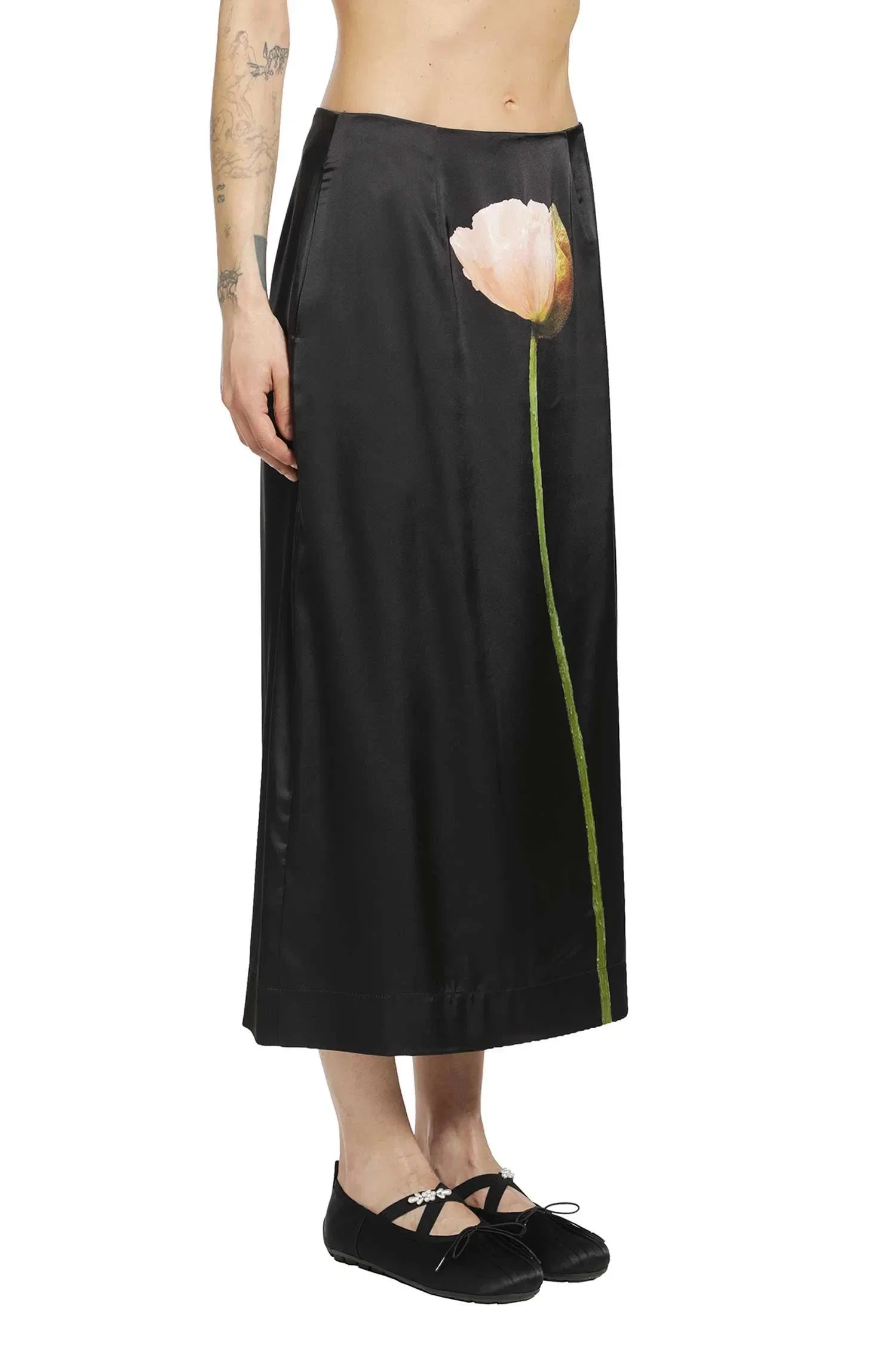 Simone Rocha Poppy Motif Pencil Skirt