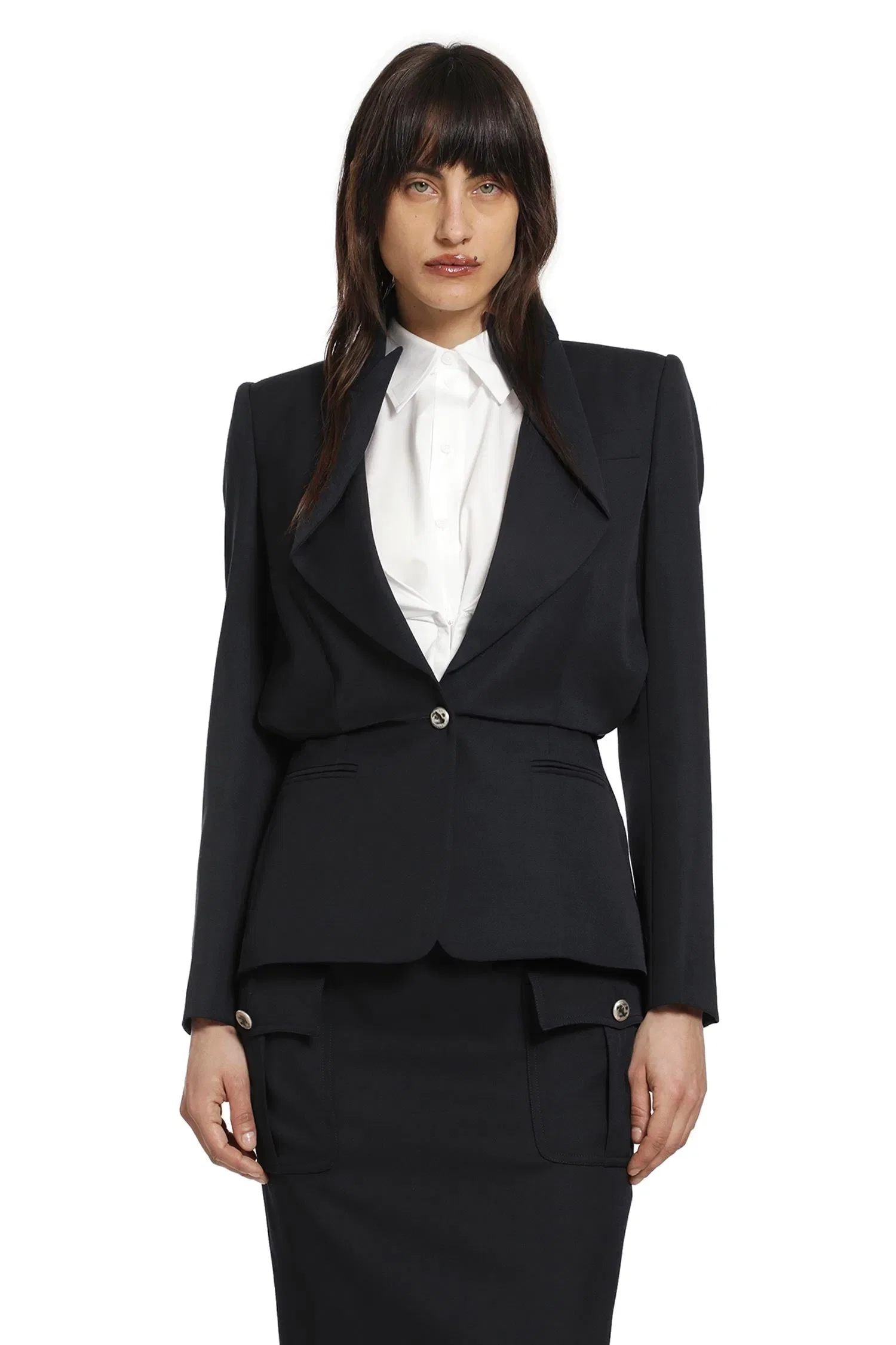 MCQUEEN Folded Lapel Blazer