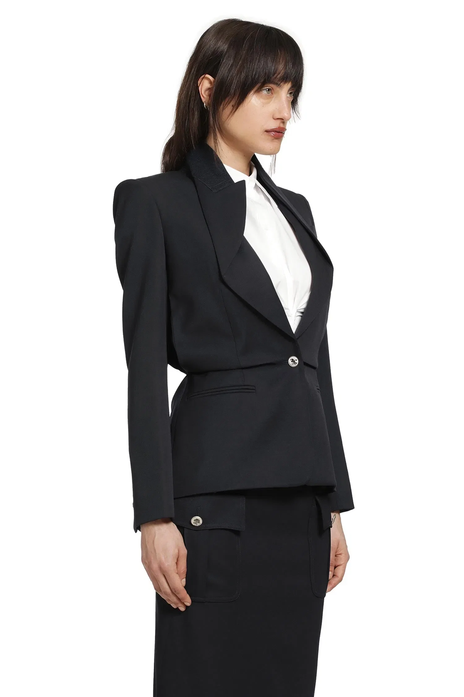 MCQUEEN Folded Lapel Blazer