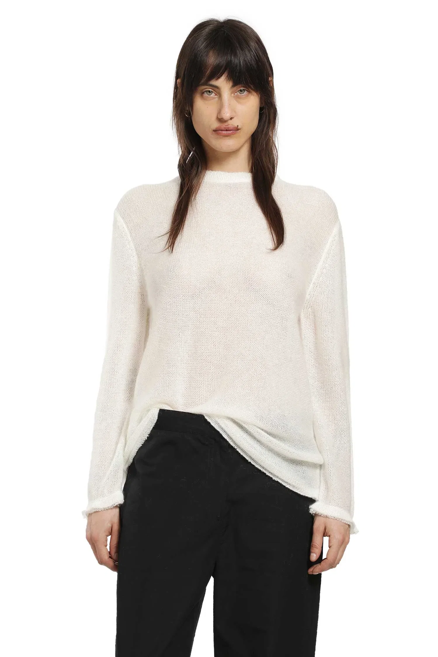 TOTEME Long Open Weave Knit Sweater