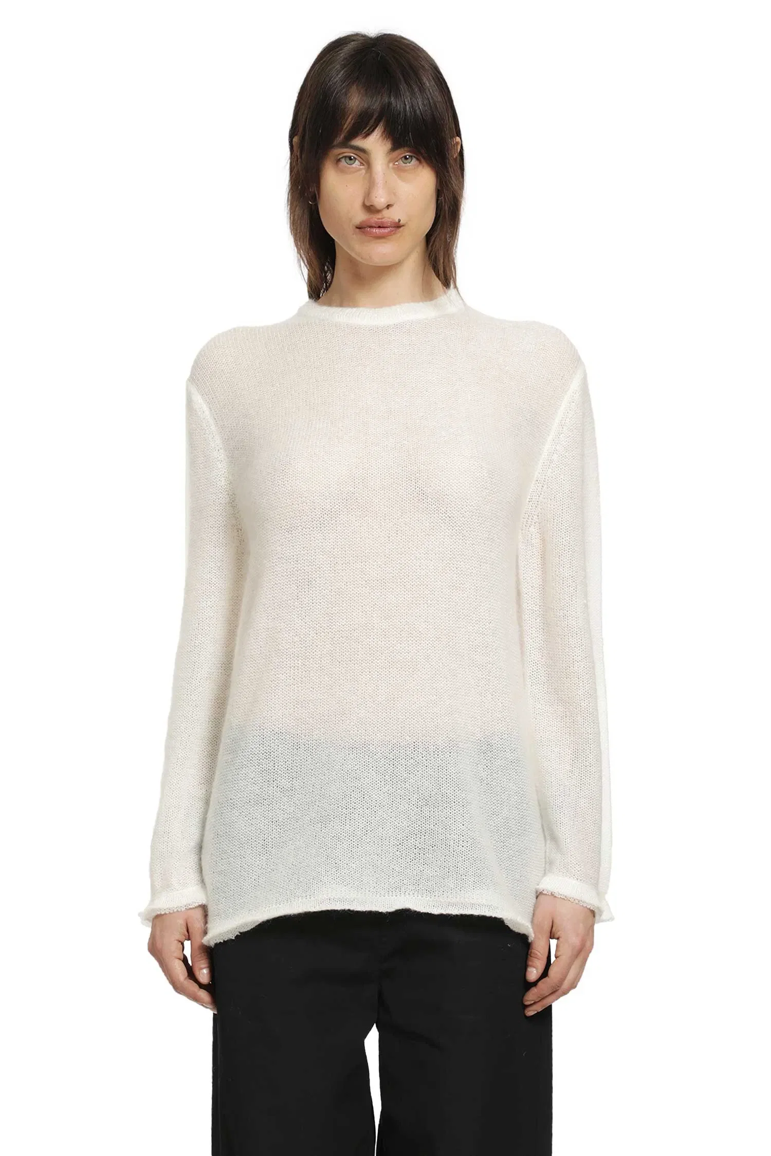 TOTEME Long Open Weave Knit Sweater