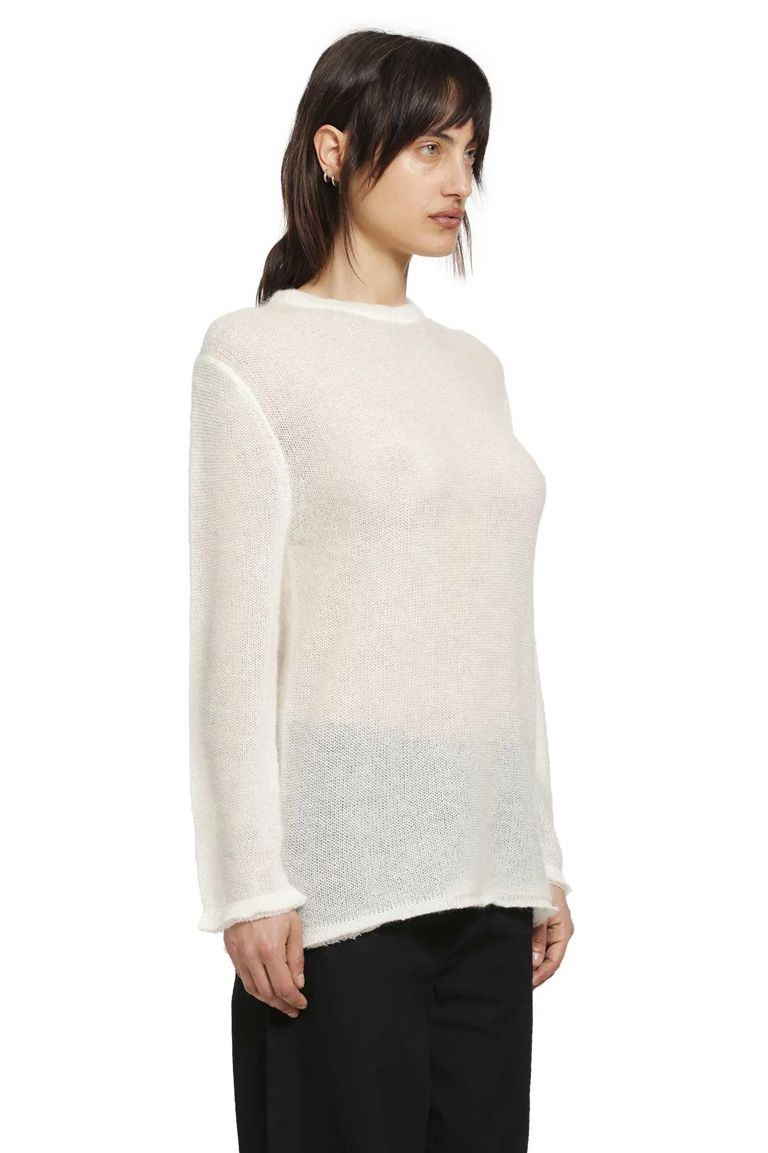 TOTEME Long Open Weave Knit Sweater