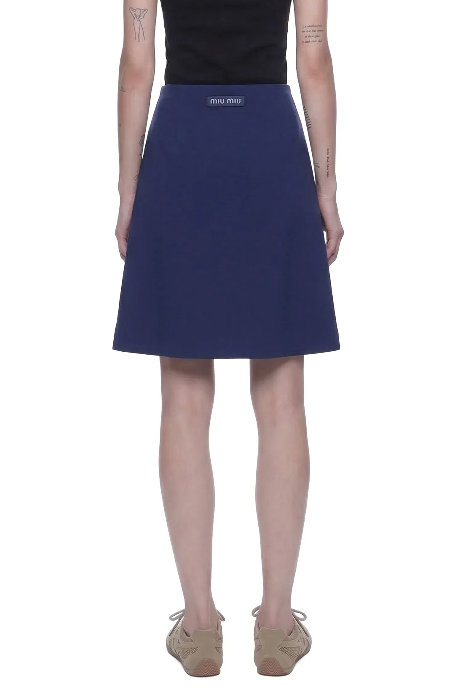 Miu Miu Techncal Jersey Skirt