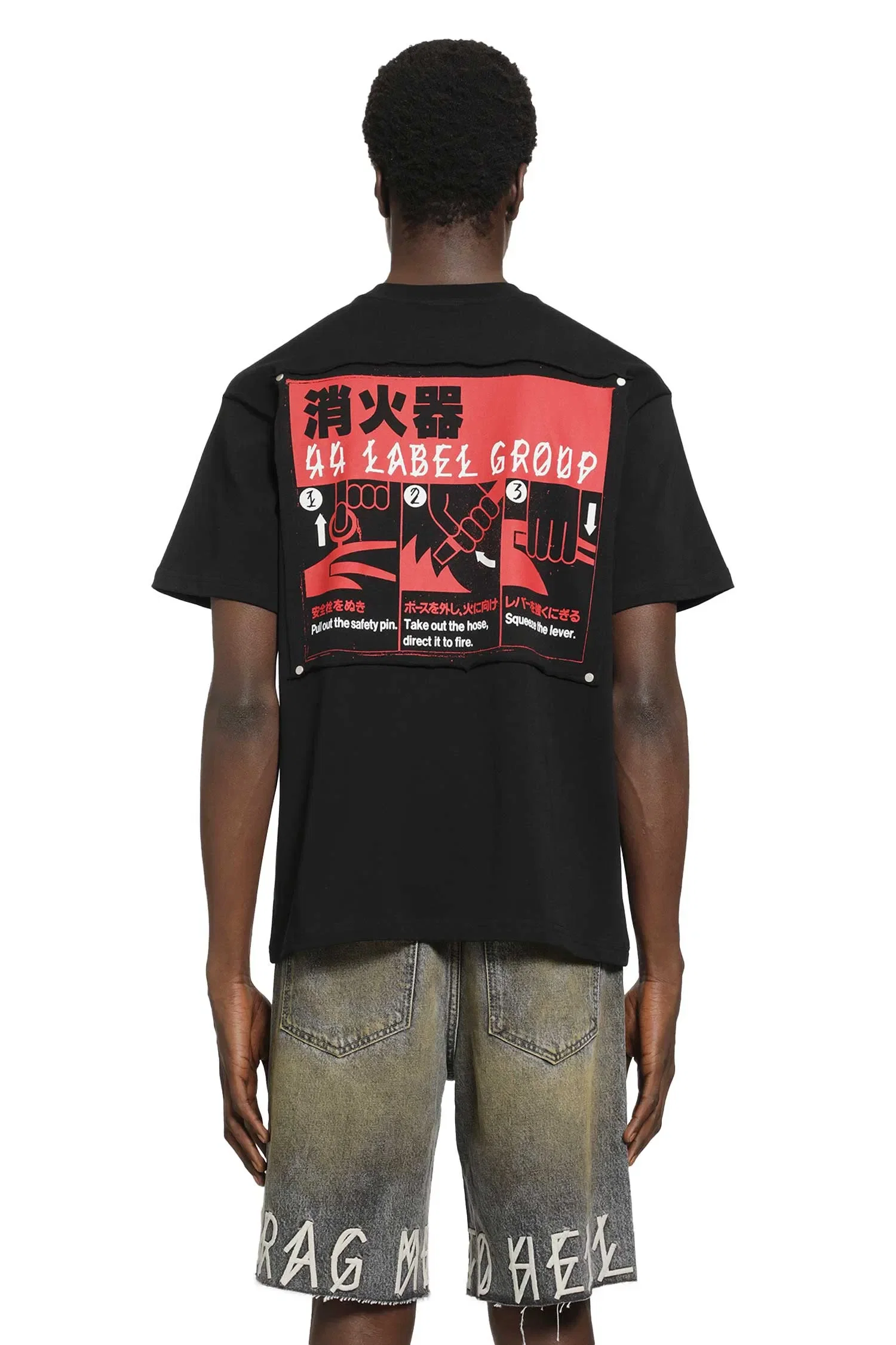 44 LABEL GROUP Warning High Risk T-Shirt