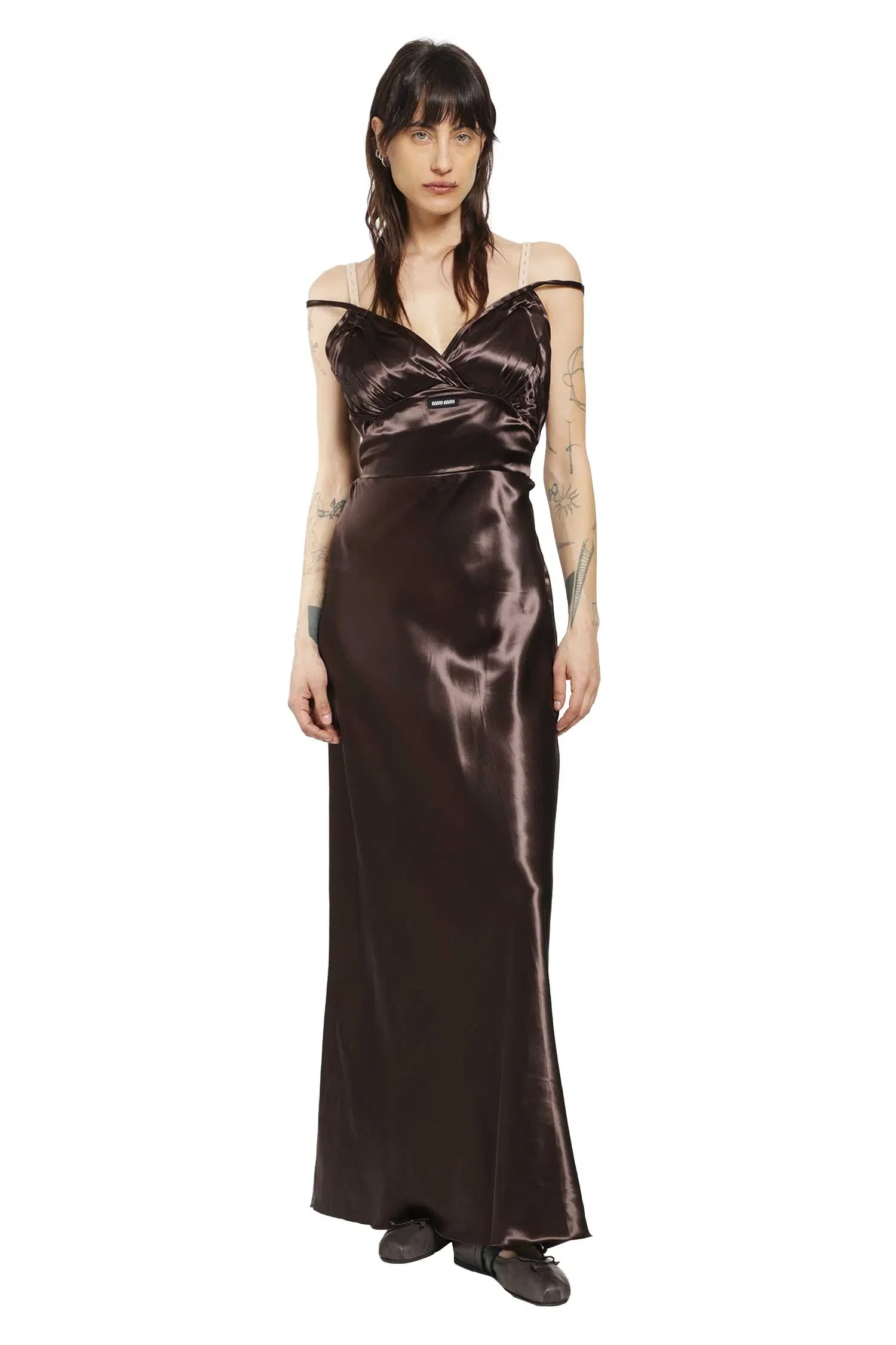 Miu Miu Long Satin Dress