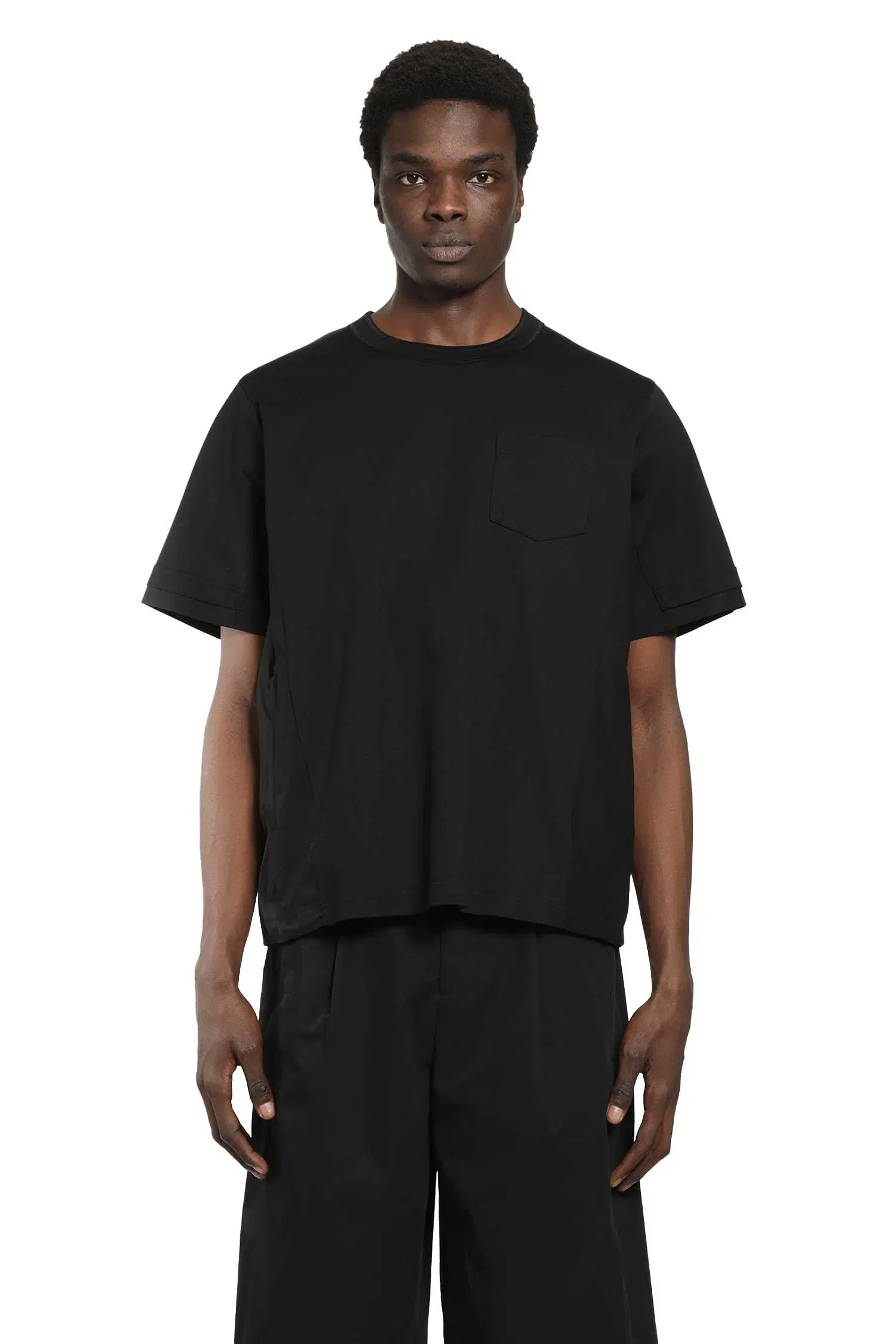 Sacai Cotton Typewriter x Cotton Jersey T-Shirt