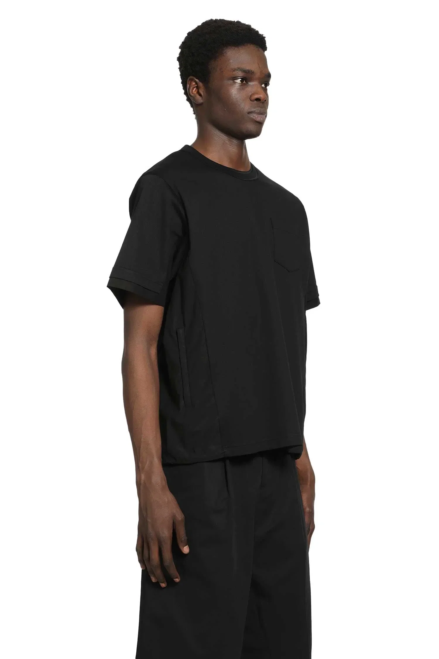 Sacai Cotton Typewriter x Cotton Jersey T-Shirt