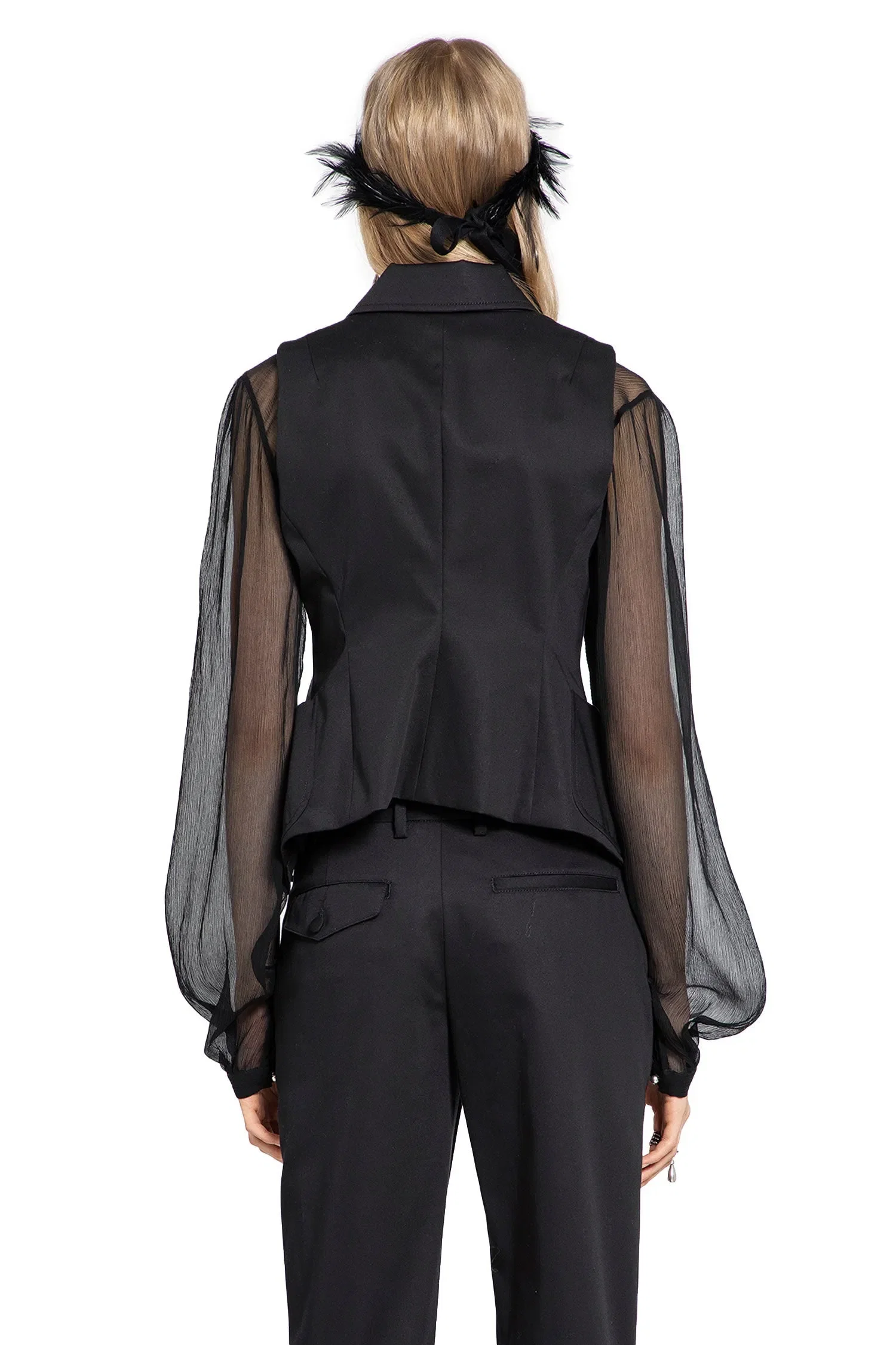 Ann Demeulemeester Lune Open Front Waistcoat