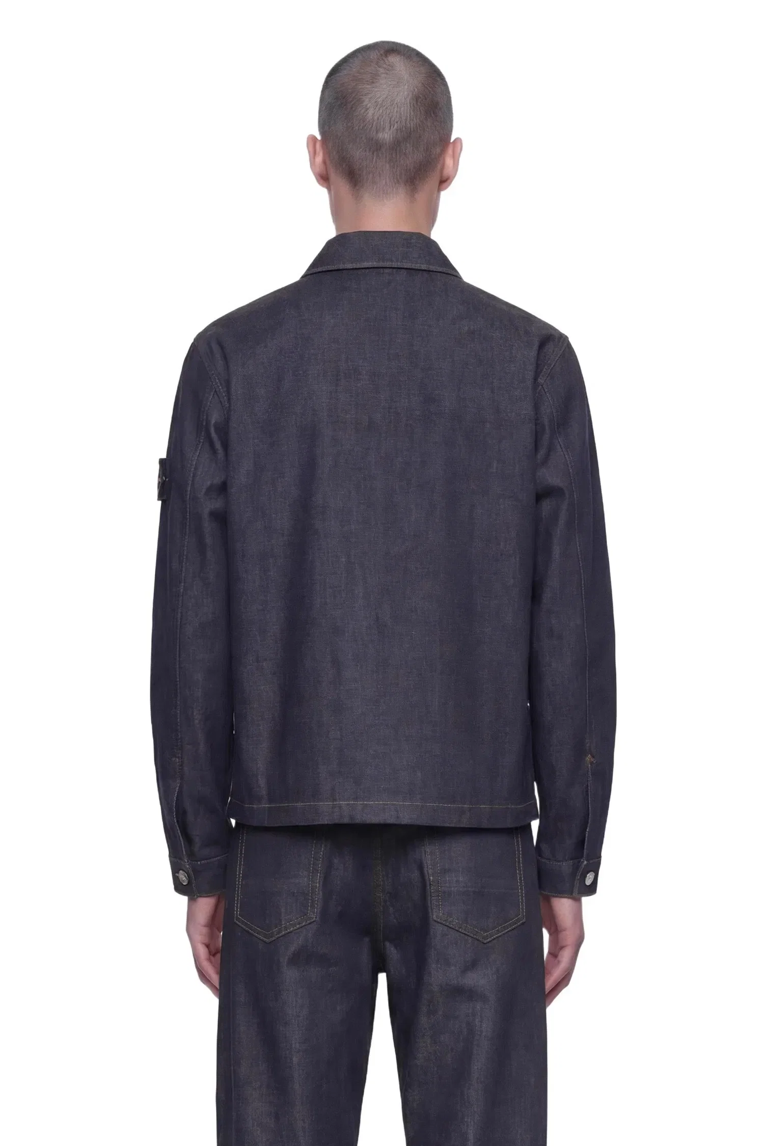 Stone Island 4100006 Denim Coach Jacket